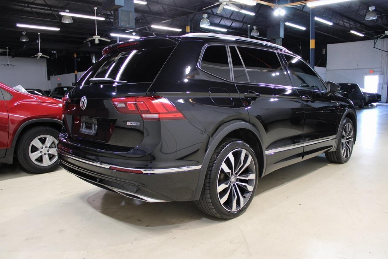 2021 Deep Black Pearl /Saffrano Orange and Black Volkswagen Tiguan 2.0T SEL Premium R-Line (3VV4B7AX4MM) with an 2.0L TSI DOHC engine, Automatic transmission, located at 15300 Midway Rd., Addison, TX, 75001, (972) 702-0011, 32.958321, -96.838074 - Photo#2
