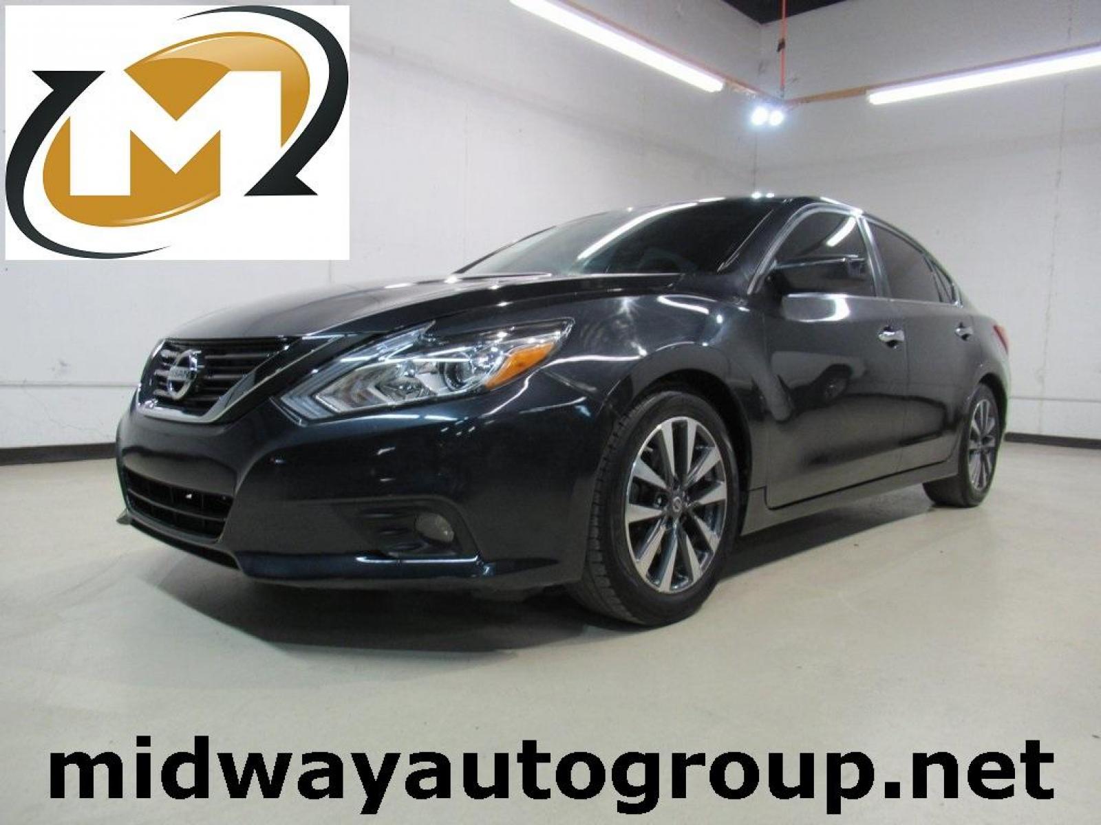 2017 Storm Blue /Charcoal Nissan Altima 2.5 SV (1N4AL3AP0HC) with an 2.5L 4-Cylinder DOHC 16V engine, CVT transmission, located at 15300 Midway Rd., Addison, 75001, (972) 702-0011, 32.958321, -96.838074 - HOME OF THE NO HAGGLE PRICE - WHOLESALE PRICES TO THE PUBLIC!! Altima 2.5 SV, 4D Sedan, 2.5L 4-Cylinder DOHC 16V, CVT, FWD, Blue, Charcoal Cloth.<br><br>Blue 2017 Nissan Altima 2.5 SV<br><br>27/39 City/Highway MPG<br><br><br>At Midway Auto Group, we strive to provide you with the best quality vehicl - Photo #0
