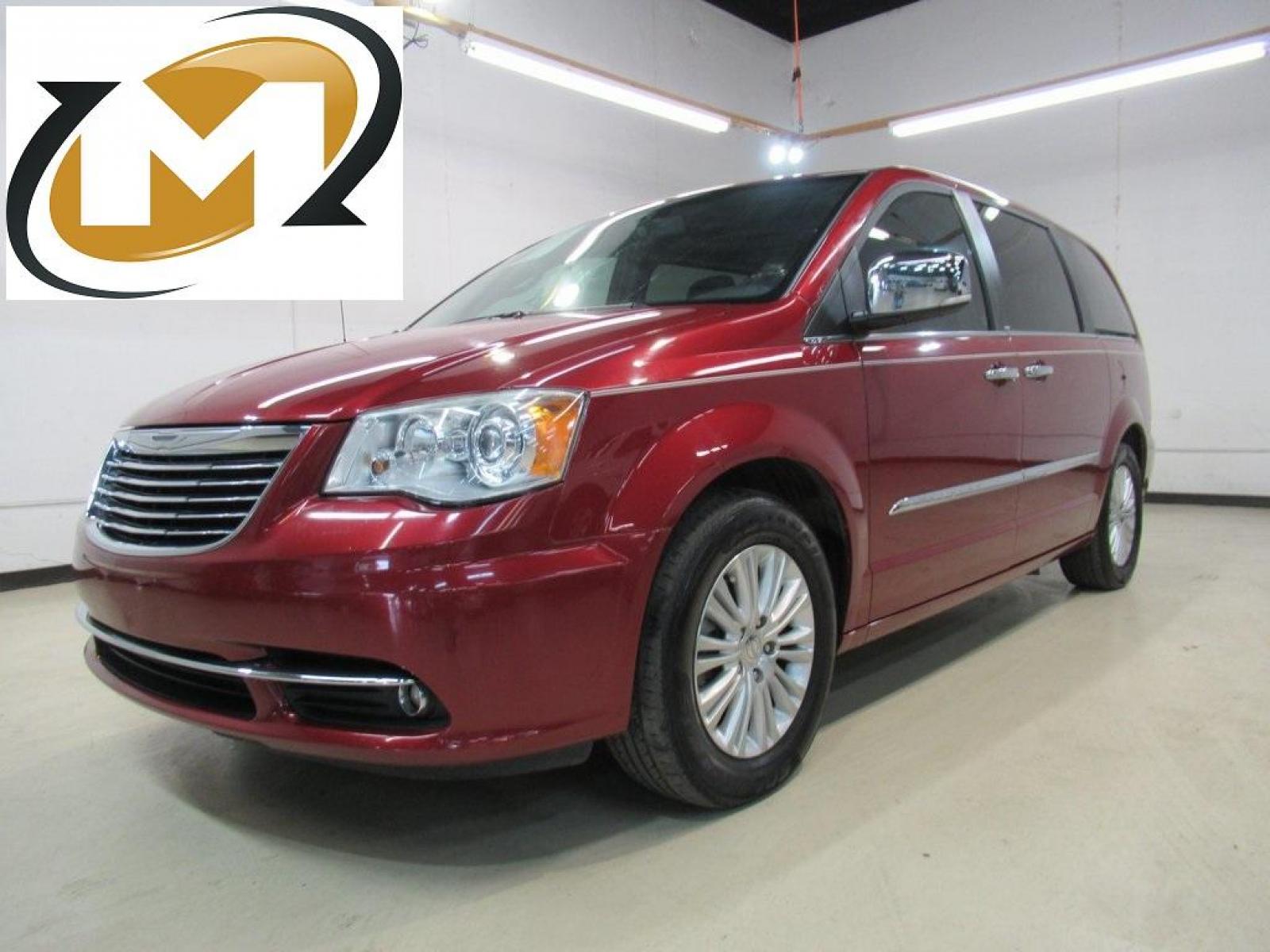2014 Deep Cherry Red Crystal Pearlcoat /Dk Frost Beige/Med Beige Chrysler Town and Country Limited (2C4RC1GG3ER) with an 3.6L V6 24V VVT engine, Automatic transmission, located at 15300 Midway Rd., Addison, 75001, (972) 702-0011, 32.958321, -96.838074 - HOME OF THE NO HAGGLE PRICE - WHOLESALE PRICES TO THE PUBLIC!! Town and Country Limited, 4D Passenger Van, 3.6L V6 24V VVT, 6-Speed Automatic, FWD, Deep Cherry Red Crystal Pearlcoat, Dk Frost Beige/Med Beige Leather.<br><br>Deep Cherry Red Crystal Pearlcoat 2014 Chrysler Town and Country Limited - Photo #0