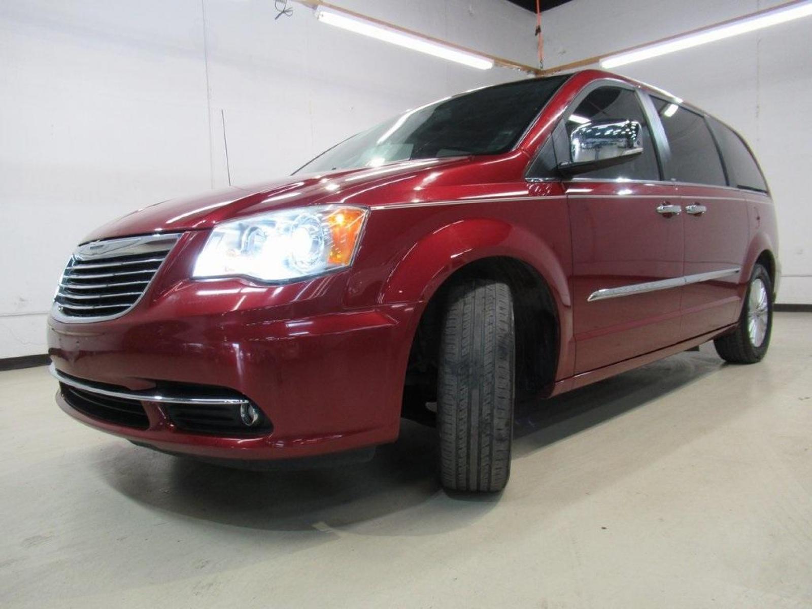 2014 Deep Cherry Red Crystal Pearlcoat /Dk Frost Beige/Med Beige Chrysler Town and Country Limited (2C4RC1GG3ER) with an 3.6L V6 24V VVT engine, Automatic transmission, located at 15300 Midway Rd., Addison, 75001, (972) 702-0011, 32.958321, -96.838074 - HOME OF THE NO HAGGLE PRICE - WHOLESALE PRICES TO THE PUBLIC!! Town and Country Limited, 4D Passenger Van, 3.6L V6 24V VVT, 6-Speed Automatic, FWD, Deep Cherry Red Crystal Pearlcoat, Dk Frost Beige/Med Beige Leather.<br><br>Deep Cherry Red Crystal Pearlcoat 2014 Chrysler Town and Country Limited - Photo #13