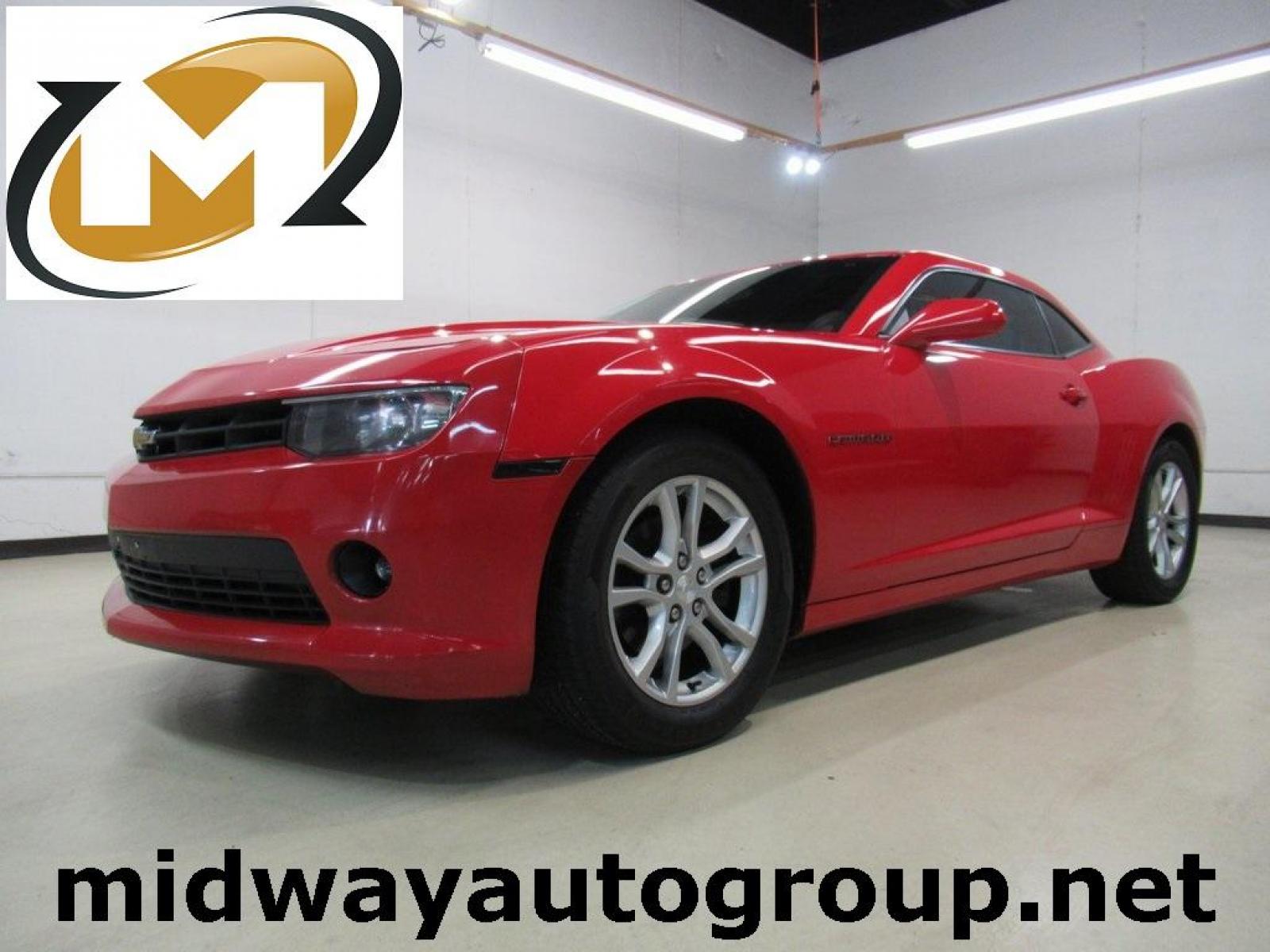 2014 Red Hot /Black Chevrolet Camaro 1LT (2G1FB1E34E9) with an 3.6L V6 DGI DOHC VVT engine, Manual transmission, located at 15300 Midway Rd., Addison, 75001, (972) 702-0011, 32.958321, -96.838074 - Photo #0