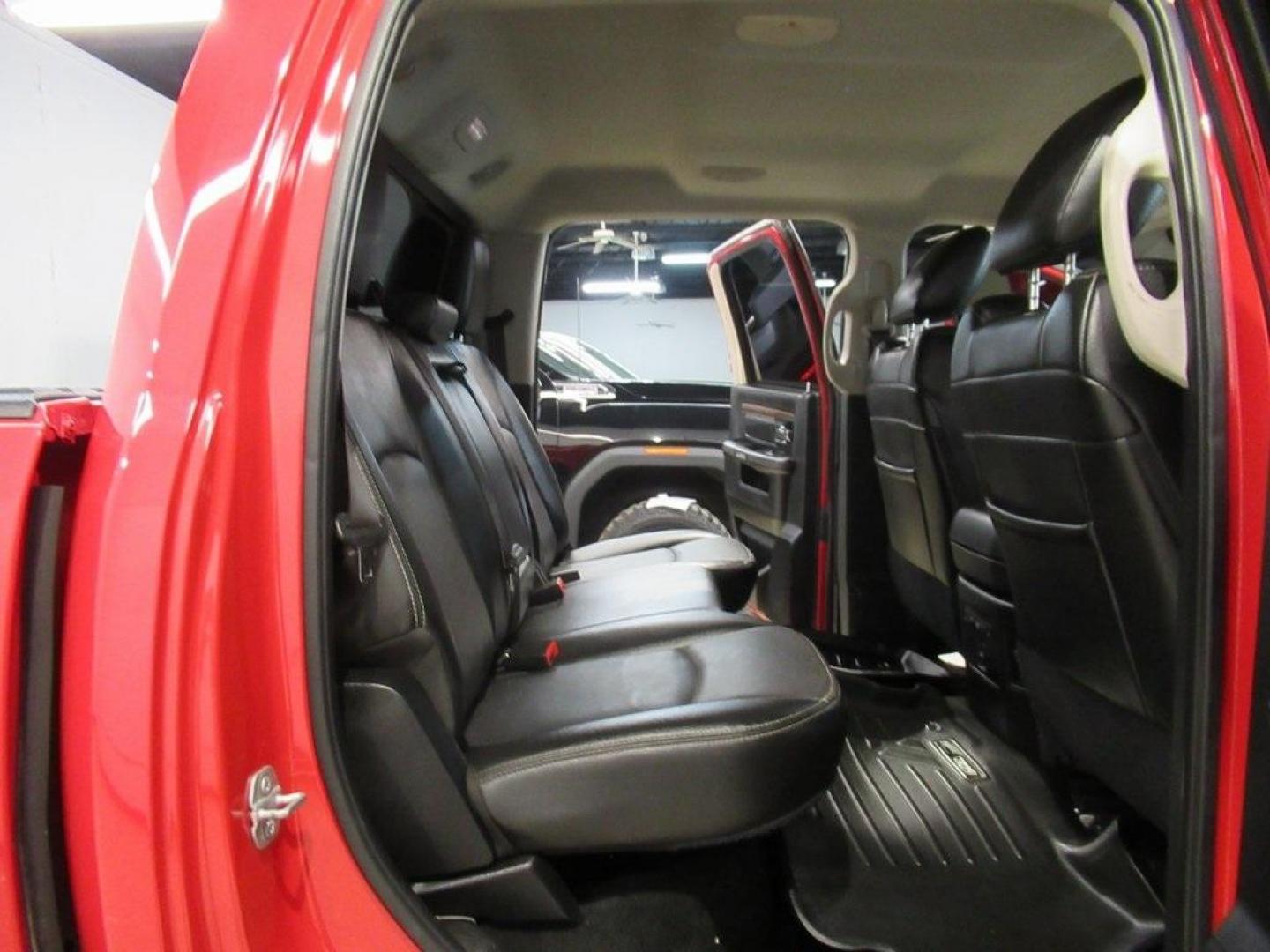 2015 Flame Red Clearcoat /Black Ram 1500 Laramie (1C6RR7NT5FS) with an HEMI 5.7L V8 Multi Displacement VVT engine, Automatic transmission, located at 15300 Midway Rd., Addison, TX, 75001, (972) 702-0011, 32.958321, -96.838074 - HOME OF THE NO HAGGLE PRICE - WHOLESALE PRICES TO THE PUBLIC!! 1500 Laramie, 4D Crew Cab, HEMI 5.7L V8 Multi Displacement VVT, 8-Speed Automatic, 4WD, Flame Red Clearcoat, Black Leather.<br><br>Flame Red Clearcoat 2015 Ram 1500 Laramie<br><br>Recent Arrival!<br><br>Awards:<br> * Green Car Journal 2 - Photo#14