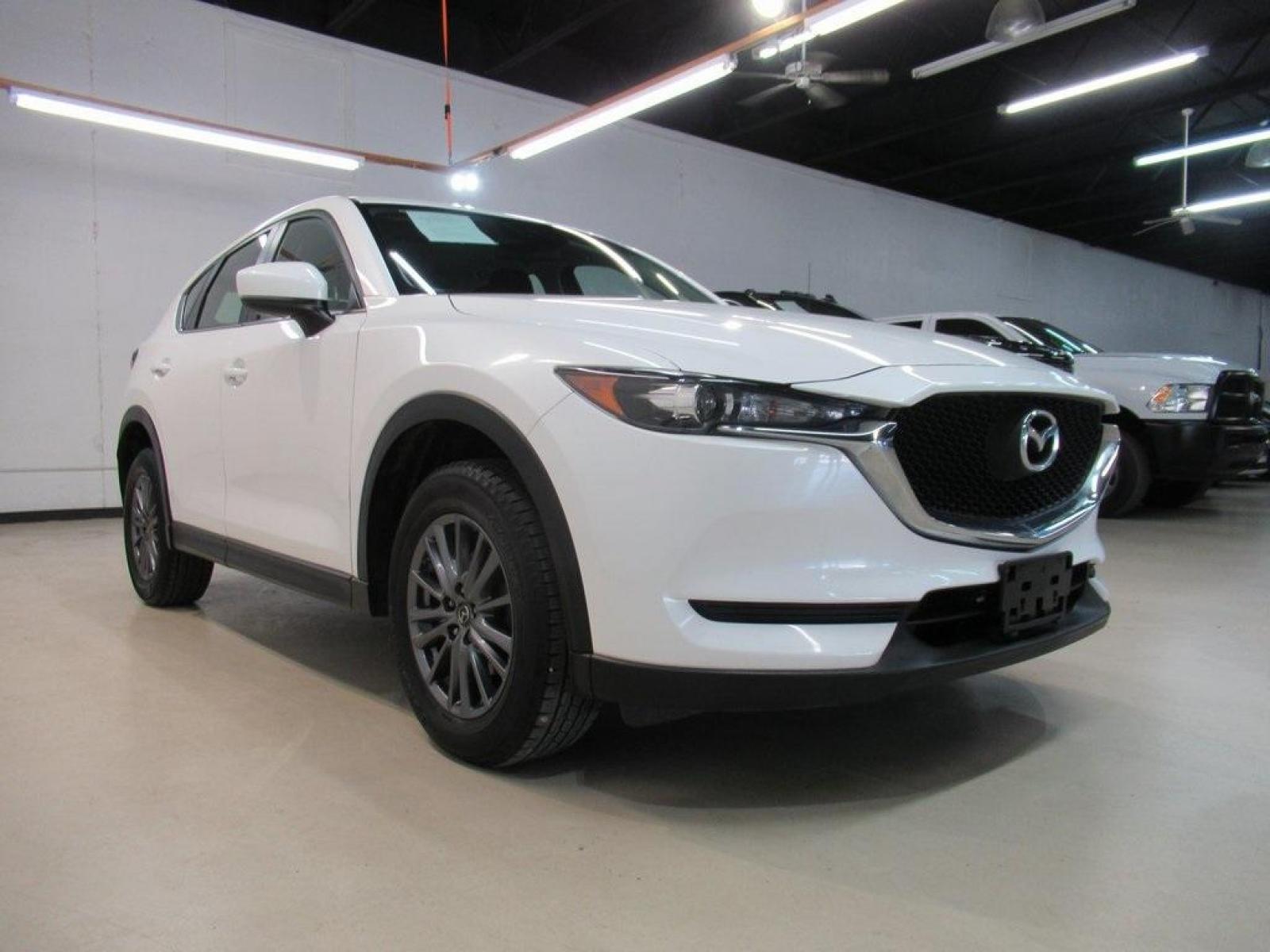 2019 Snowflake White Pearl Mica /Black Mazda CX-5 Sport (JM3KFABM5K0) with an SKYACTIV 2.5L 4-Cylinder DOHC 16V engine, Automatic transmission, located at 15300 Midway Rd., Addison, 75001, (972) 702-0011, 32.958321, -96.838074 - Photo #1