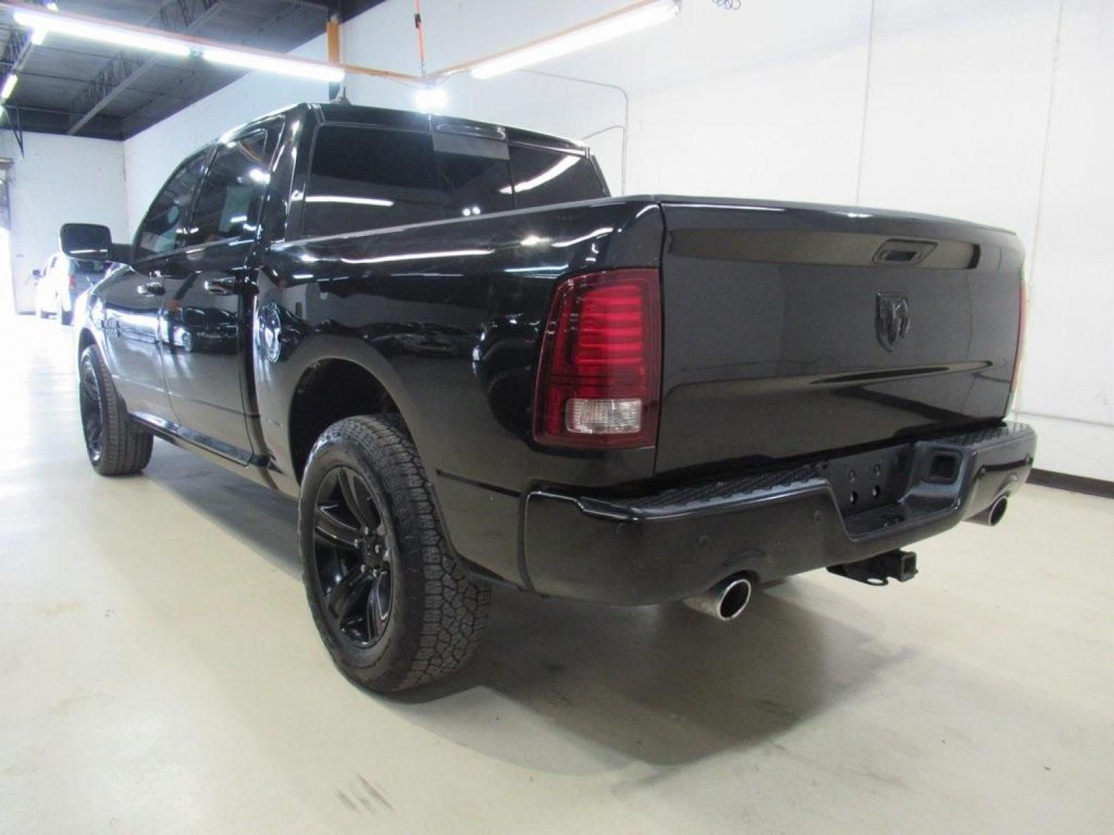 2016 Brilliant Black Crystal Pearlcoat /Black Ram 1500 Sport (1C6RR6MT5GS) with an HEMI 5.7L V8 Multi Displacement VVT engine, Automatic transmission, located at 15300 Midway Rd., Addison, 75001, (972) 702-0011, 32.958321, -96.838074 - Photo #3
