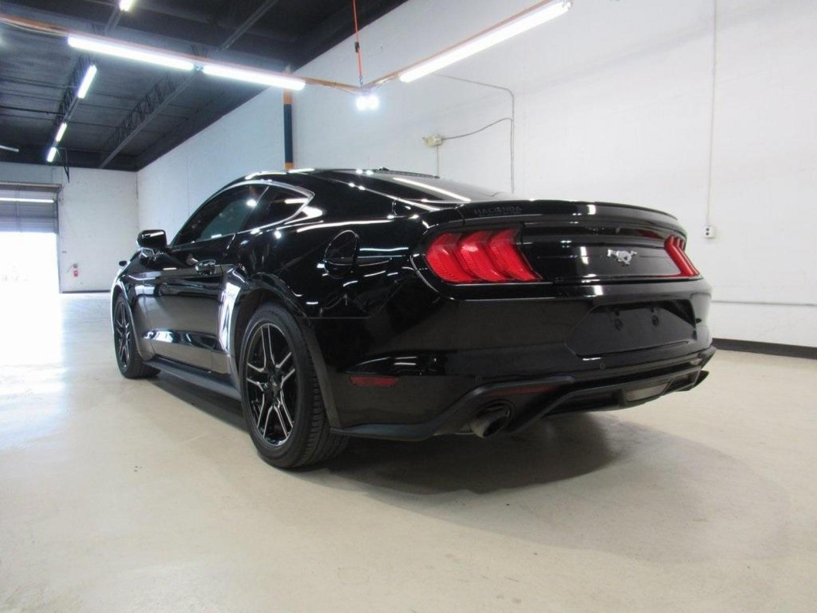 2020 Shadow Black /Ebony Ford Mustang EcoBoost (1FA6P8TH5L5) with an EcoBoost 2.3L I4 GTDi DOHC Turbocharged VCT engine, Automatic transmission, located at 15300 Midway Rd., Addison, 75001, (972) 702-0011, 32.958321, -96.838074 - HOME OF THE NO HAGGLE PRICE - WHOLESALE PRICES TO THE PUBLIC!! Mustang EcoBoost, 2D Coupe, EcoBoost 2.3L I4 GTDi DOHC Turbocharged VCT, 10-Speed Automatic, RWD, Shadow Black, Ebony Leather.<br><br>Shadow Black 2020 Ford Mustang EcoBoost<br><br>Recent Arrival! 21/32 City/Highway MPG<br><br><br>At Mid - Photo #3