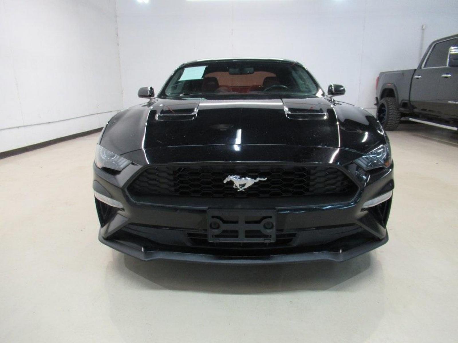 2020 Shadow Black /Ebony Ford Mustang EcoBoost (1FA6P8TH5L5) with an EcoBoost 2.3L I4 GTDi DOHC Turbocharged VCT engine, Automatic transmission, located at 15300 Midway Rd., Addison, 75001, (972) 702-0011, 32.958321, -96.838074 - HOME OF THE NO HAGGLE PRICE - WHOLESALE PRICES TO THE PUBLIC!! Mustang EcoBoost, 2D Coupe, EcoBoost 2.3L I4 GTDi DOHC Turbocharged VCT, 10-Speed Automatic, RWD, Shadow Black, Ebony Leather.<br><br>Shadow Black 2020 Ford Mustang EcoBoost<br><br>Recent Arrival! 21/32 City/Highway MPG<br><br><br>At Mid - Photo #5