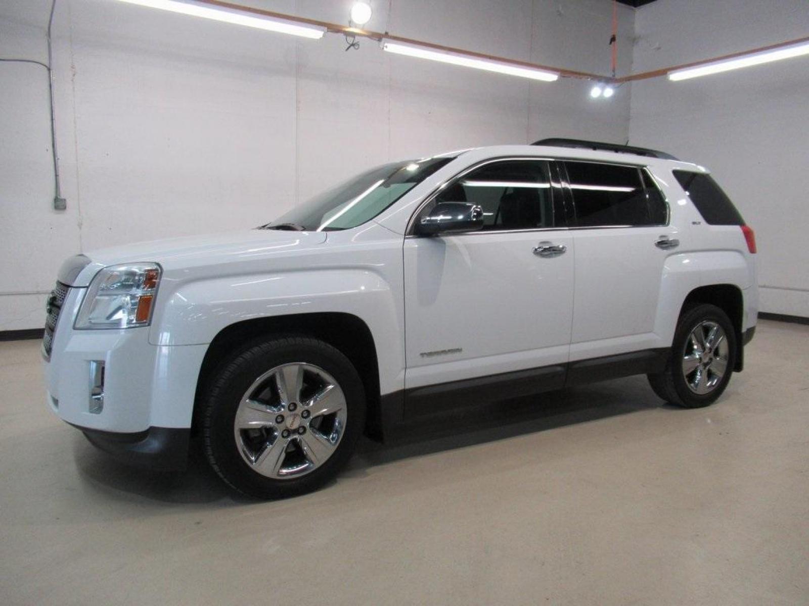 2015 Summit White /Jet Black GMC Terrain SLT-1 (2GKALSEK7F6) with an 2.4L 4-Cylinder SIDI DOHC VVT engine, Automatic transmission, located at 15300 Midway Rd., Addison, 75001, (972) 702-0011, 32.958321, -96.838074 - HOME OF THE NO HAGGLE PRICE - WHOLESALE PRICES TO THE PUBLIC!! Terrain SLT-1, 4D Sport Utility, 2.4L 4-Cylinder SIDI DOHC VVT, 6-Speed Automatic, FWD, Summit White, Jet Black Leather.<br><br>Summit White 2015 GMC Terrain SLT-1<br><br>Recent Arrival! 22/32 City/Highway MPG<br><br>Awards:<br> * JD Po - Photo #4