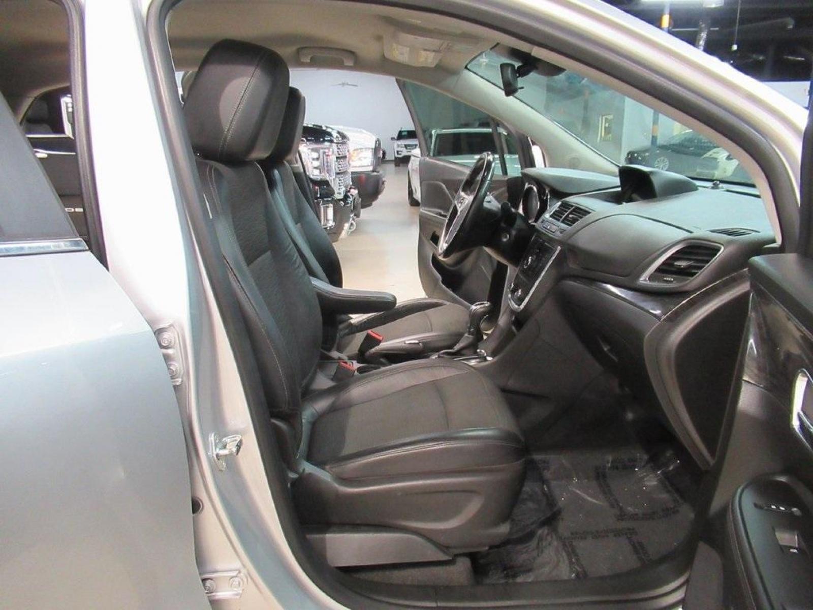 2016 Quicksilver Metallic /ebony Buick Encore Base (KL4CJASB2GB) with an ECOTEC 1.4L I4 SMPI DOHC Turbocharged VVT engine, Automatic transmission, located at 15300 Midway Rd., Addison, 75001, (972) 702-0011, 32.958321, -96.838074 - Photo #14