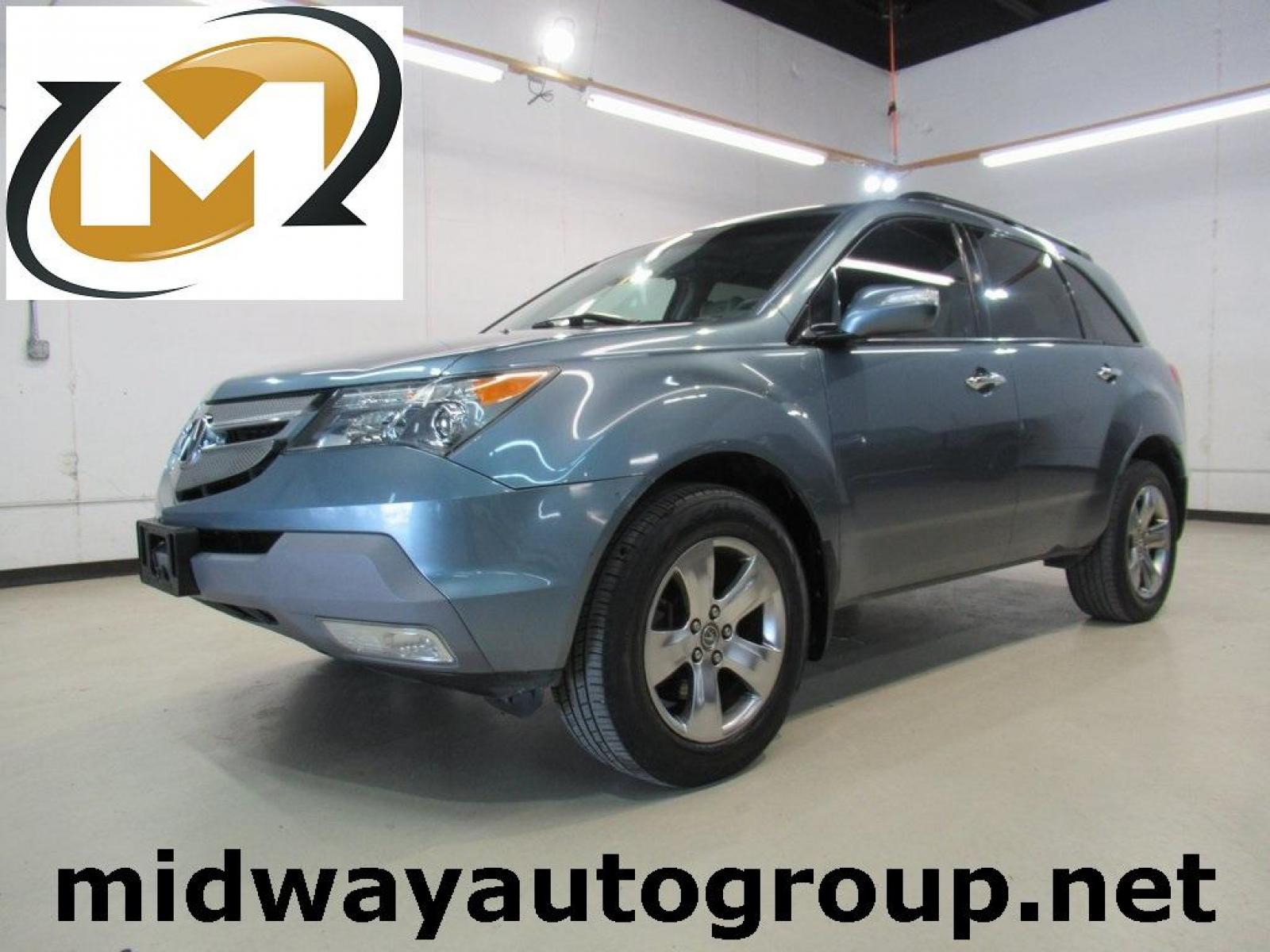 2007 Steel Blue Metallic /Ebony Acura MDX 3.7L (2HNYD28537H) with an V6 engine, Automatic transmission, located at 15300 Midway Rd., Addison, 75001, (972) 702-0011, 32.958321, -96.838074 - HOME OF THE NO HAGGLE PRICE - WHOLESALE PRICES TO THE PUBLIC!! MDX 3.7L SH-AWD, 4D Sport Utility, V6, 5-Speed Automatic, AWD, Blue, Ebony Leather.<br><br>Blue 2007 Acura MDX 3.7L<br><br><br>Awards:<br> * 2007 KBB.com Best Resale Value Awards<br>For more information, visit www.kbb.com. Kelley Blue B - Photo #0