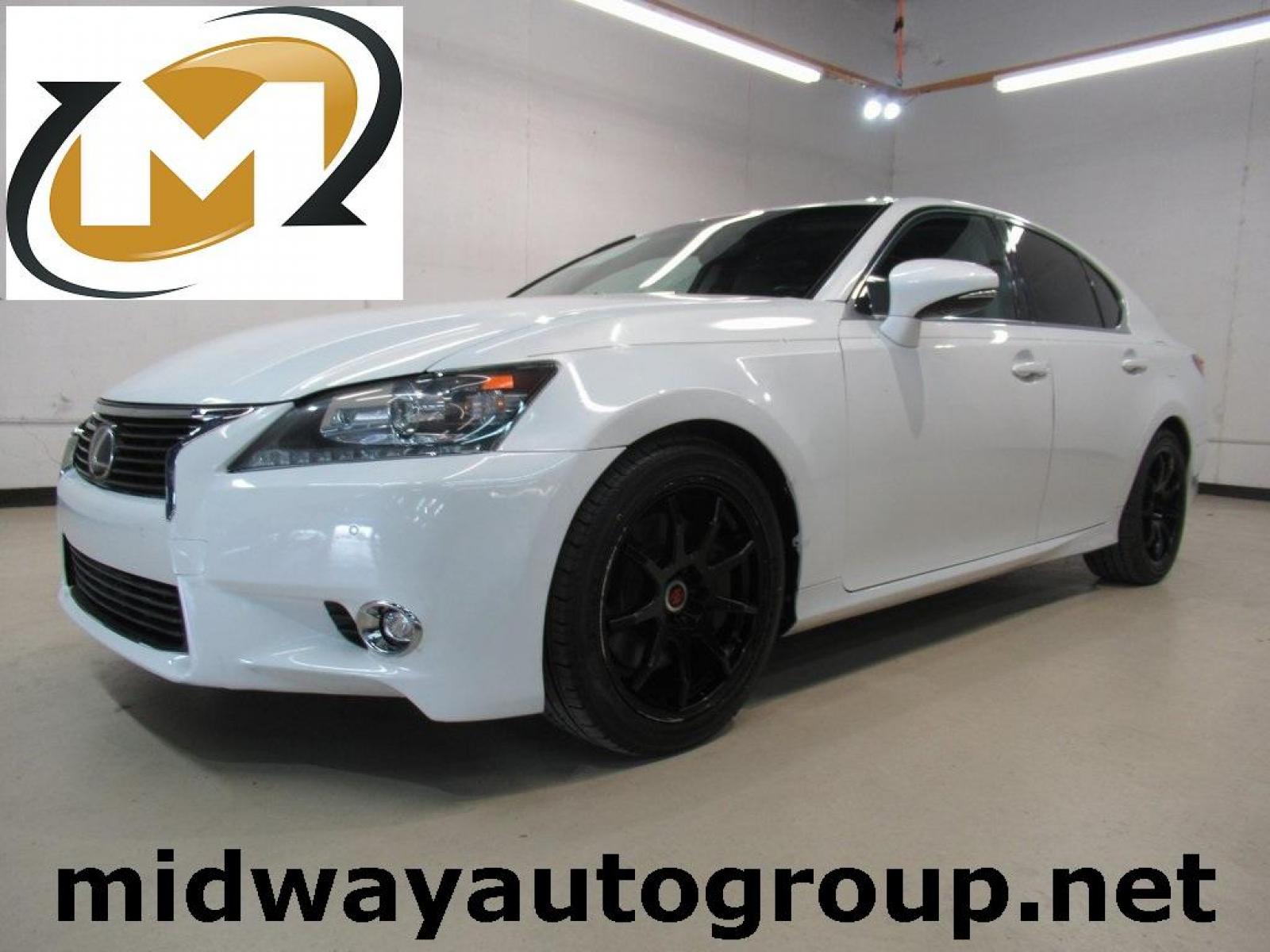 2014 White /Black Lexus GS 350 (JTHBE1BL0E5) with an 3.5L V6 DOHC 24V engine, Automatic transmission, located at 15300 Midway Rd., Addison, 75001, (972) 702-0011, 32.958321, -96.838074 - HOME OF THE NO HAGGLE PRICE - WHOLESALE PRICES TO THE PUBLIC!! GS 350, 4D Sedan, 3.5L V6 DOHC 24V, 8-Speed Automatic with Sequential Shift, RWD, White, Black Leather.<br><br>White 2014 Lexus GS 350<br><br>19/29 City/Highway MPG<br><br>Awards:<br> * JD Power Vehicle Dependability Study (VDS) * JD - Photo #0