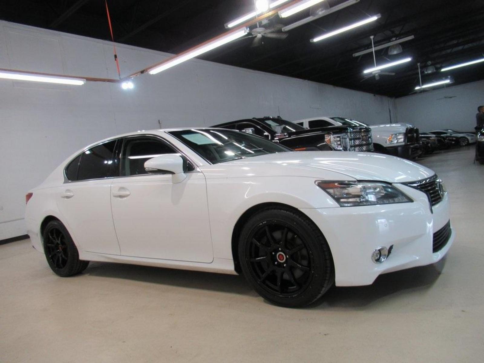 2014 White /Black Lexus GS 350 (JTHBE1BL0E5) with an 3.5L V6 DOHC 24V engine, Automatic transmission, located at 15300 Midway Rd., Addison, 75001, (972) 702-0011, 32.958321, -96.838074 - HOME OF THE NO HAGGLE PRICE - WHOLESALE PRICES TO THE PUBLIC!! GS 350, 4D Sedan, 3.5L V6 DOHC 24V, 8-Speed Automatic with Sequential Shift, RWD, White, Black Leather.<br><br>White 2014 Lexus GS 350<br><br>19/29 City/Highway MPG<br><br>Awards:<br> * JD Power Vehicle Dependability Study (VDS) * JD - Photo #6