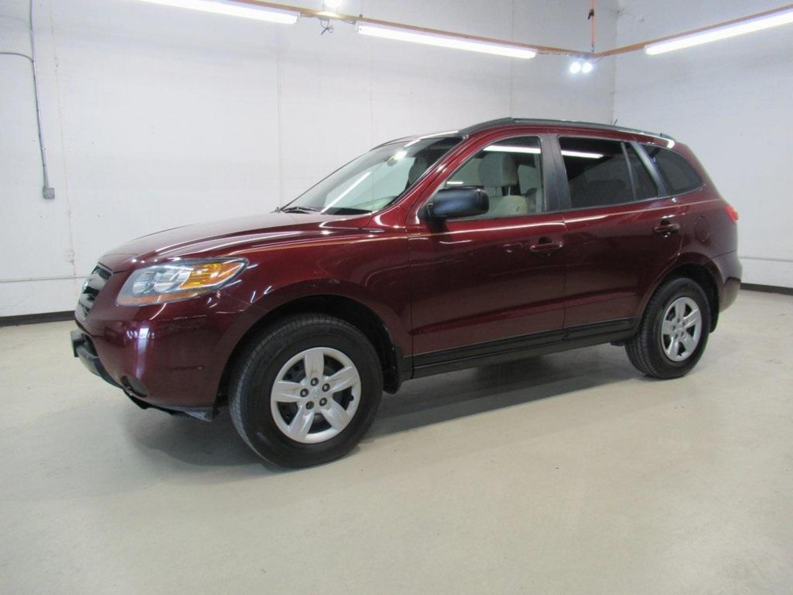 2009 Dark Cherry Red Mica /Beige Hyundai Santa Fe GLS (5NMSG13D69H) with an 2.7L V6 MPI DOHC 24V ULEV II 185hp engine, Automatic transmission, located at 15300 Midway Rd., Addison, 75001, (972) 702-0011, 32.958321, -96.838074 - Photo #4