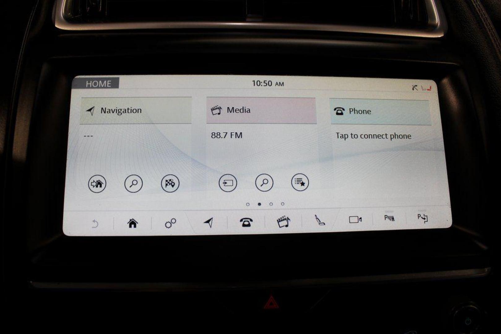 2018 Fuji White /Ebony/Ebony Jaguar E-PACE S (SADFJ2FX2J1) with an 2.0L I4 Turbocharged engine, Automatic transmission, located at 15300 Midway Rd., Addison, TX, 75001, (972) 702-0011, 32.958321, -96.838074 - HOME OF THE NO HAGGLE PRICE - WHOLESALE PRICES TO THE PUBLIC!! non smoker, E-PACE S, 4D Sport Utility, 2.0L I4 Turbocharged, 9-Speed Automatic, AWD, White, Ebony/Ebony Leather.<br><br>White 2018 Jaguar E-PACE S<br><br>21/28 City/Highway MPG<br><br>Awards:<br> * 2018 KBB.com Brand Image Awards<br><b - Photo#19