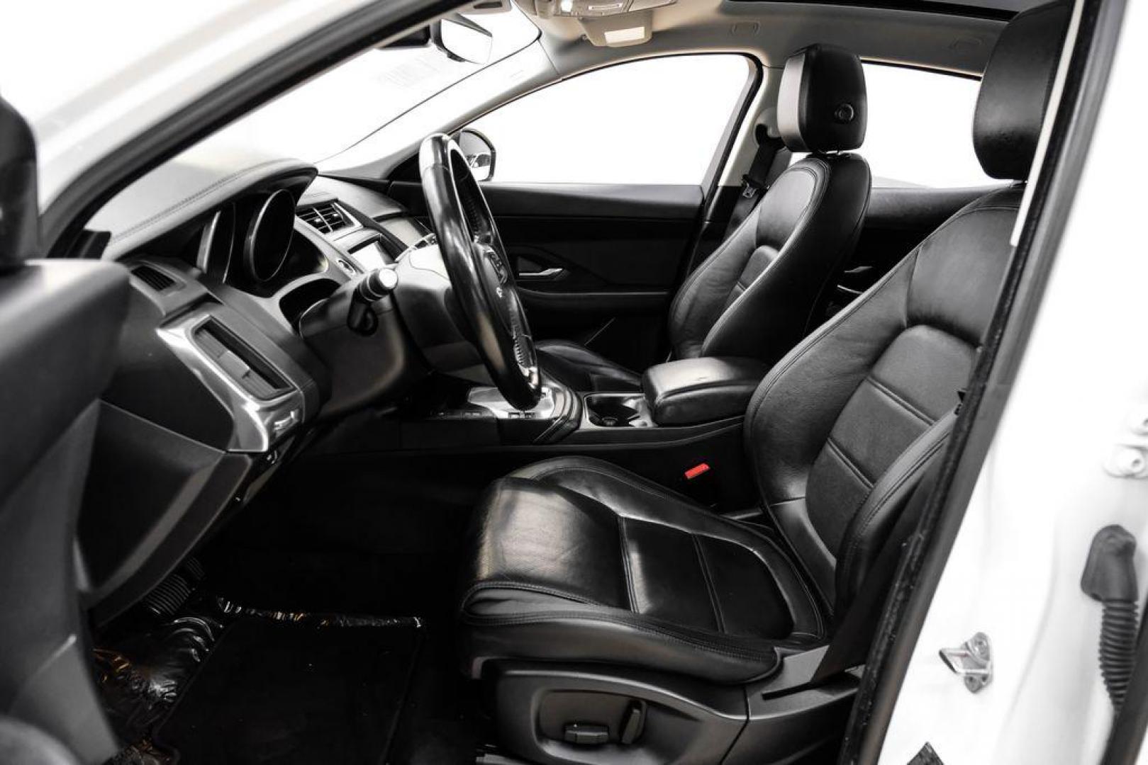 2018 Fuji White /Ebony/Ebony Jaguar E-PACE S (SADFJ2FX2J1) with an 2.0L I4 Turbocharged engine, Automatic transmission, located at 15300 Midway Rd., Addison, TX, 75001, (972) 702-0011, 32.958321, -96.838074 - HOME OF THE NO HAGGLE PRICE - WHOLESALE PRICES TO THE PUBLIC!! non smoker, E-PACE S, 4D Sport Utility, 2.0L I4 Turbocharged, 9-Speed Automatic, AWD, White, Ebony/Ebony Leather.<br><br>White 2018 Jaguar E-PACE S<br><br>21/28 City/Highway MPG<br><br>Awards:<br> * 2018 KBB.com Brand Image Awards<br><b - Photo#3