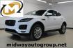 2018 Fuji White /Ebony/Ebony Jaguar E-PACE S (SADFJ2FX2J1) with an 2.0L I4 Turbocharged engine, Automatic transmission, located at 15300 Midway Rd., Addison, TX, 75001, (972) 702-0011, 32.958321, -96.838074 - HOME OF THE NO HAGGLE PRICE - WHOLESALE PRICES TO THE PUBLIC!! non smoker, E-PACE S, 4D Sport Utility, 2.0L I4 Turbocharged, 9-Speed Automatic, AWD, White, Ebony/Ebony Leather.<br><br>White 2018 Jaguar E-PACE S<br><br>21/28 City/Highway MPG<br><br>Awards:<br> * 2018 KBB.com Brand Image Awards<br><b - Photo#0