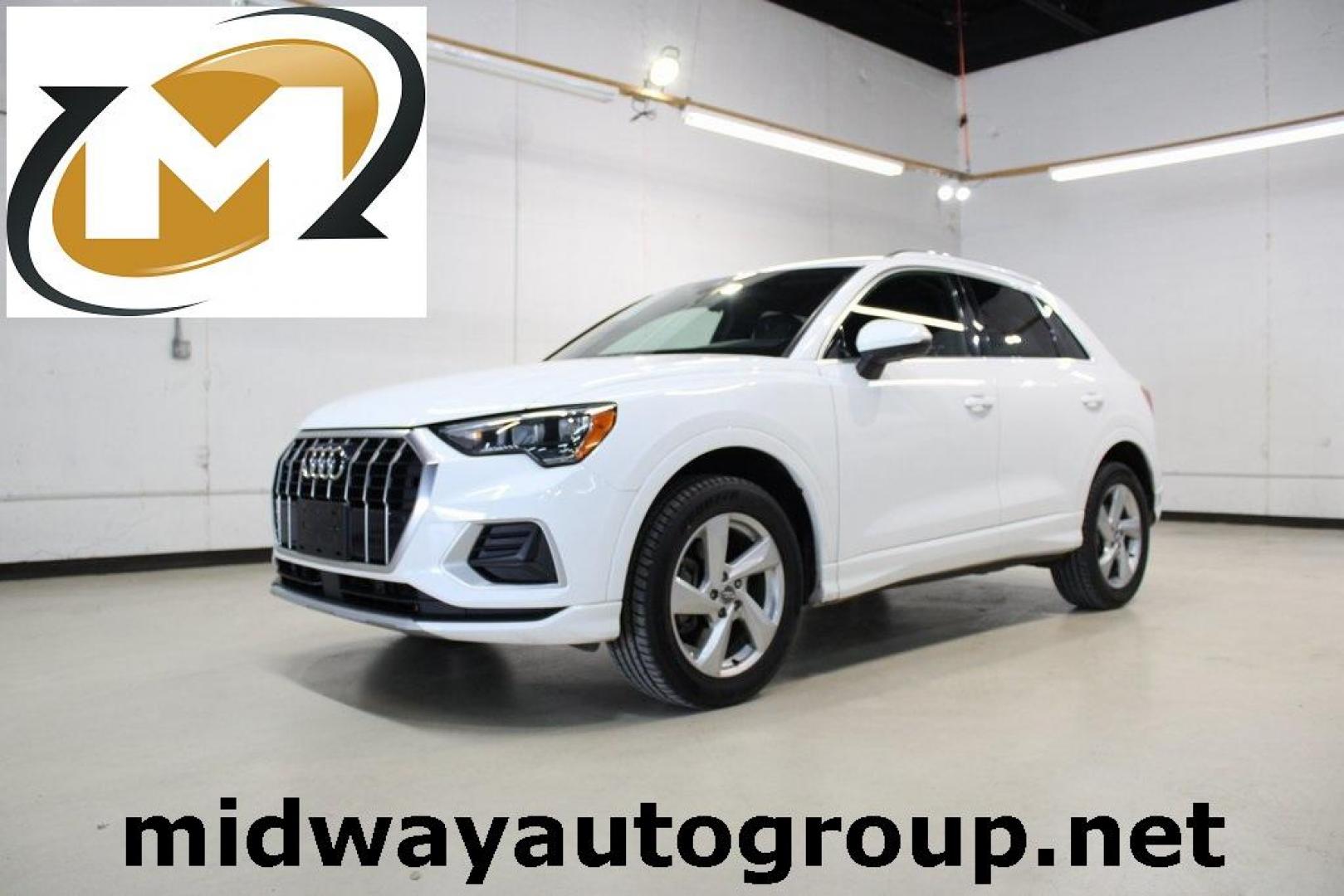 2020 White /Black Audi Q3 Premium (WA1AECF34L1) with an 2.0L 4-Cylinder TFSI engine, Automatic transmission, located at 15300 Midway Rd., Addison, TX, 75001, (972) 702-0011, 32.958321, -96.838074 - HOME OF THE NO HAGGLE PRICE - WHOLESALE PRICES TO THE PUBLIC!! Q3 Premium quattro, 4D Sport Utility, 2.0L 4-Cylinder TFSI, 8-Speed Automatic with Tiptronic, quattro, White, Leather.<br><br>White 2020 Audi Q3 Premium<br><br>19/27 City/Highway MPG<br><br>Awards:<br> * 2020 KBB.com Best Buy Awards<br> - Photo#0