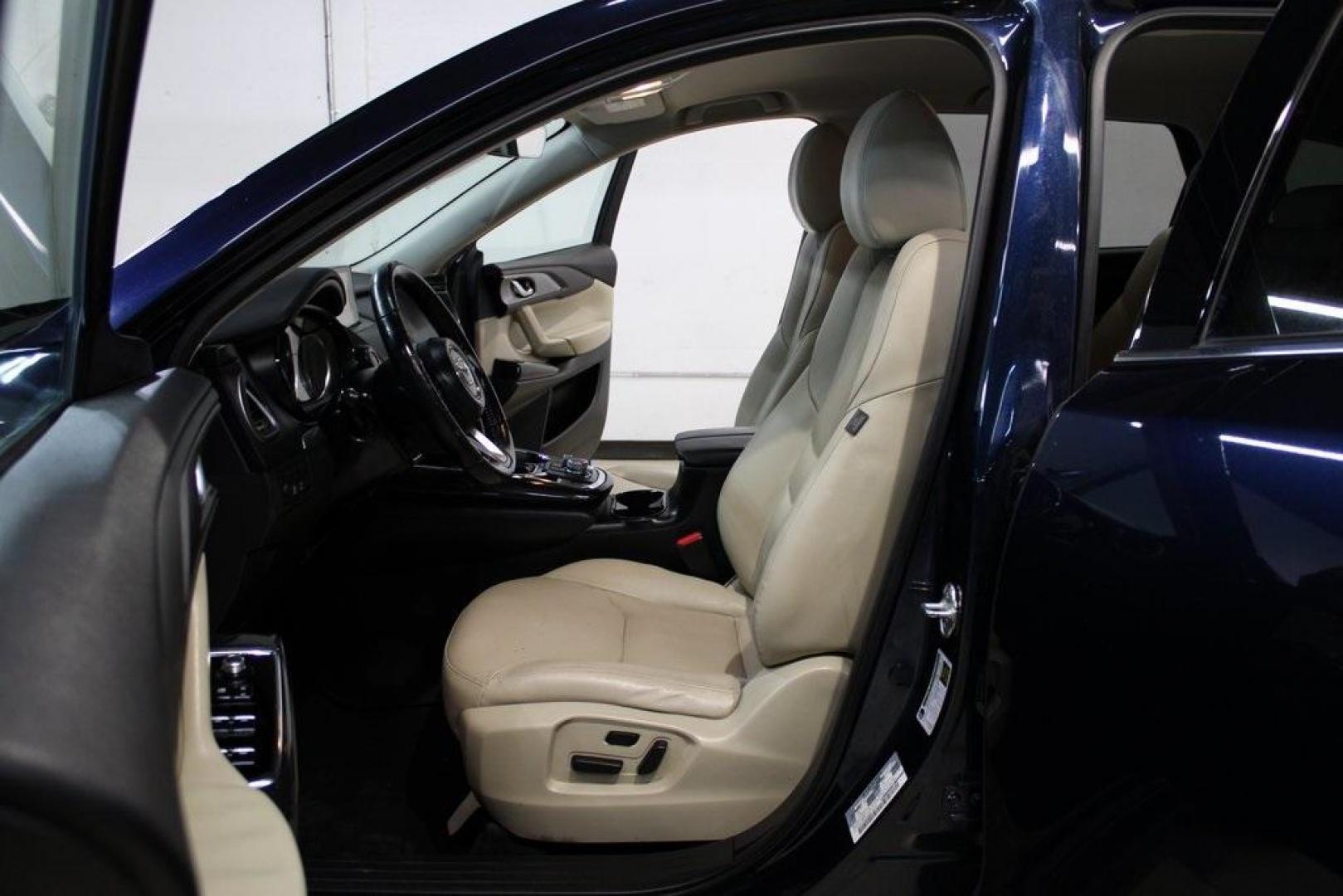 2019 Deep Crystal Blue Mica /Sand Mazda CX-9 Touring (JM3TCACY5K0) with an 2.5L 4-Cylinder engine, Automatic transmission, located at 15300 Midway Rd., Addison, TX, 75001, (972) 702-0011, 32.958321, -96.838074 - HOME OF THE NO HAGGLE PRICE - WHOLESALE PRICES TO THE PUBLIC!! CX-9 Touring, 4D Sport Utility, 2.5L 4-Cylinder, 6-Speed Automatic, FWD, Deep Crystal Blue Mica, Sand Leather.<br><br>Deep Crystal Blue Mica 2019 Mazda CX-9 Touring<br><br>Recent Arrival! 22/28 City/Highway MPG<br><br>Awards:<br> * 2019 - Photo#13