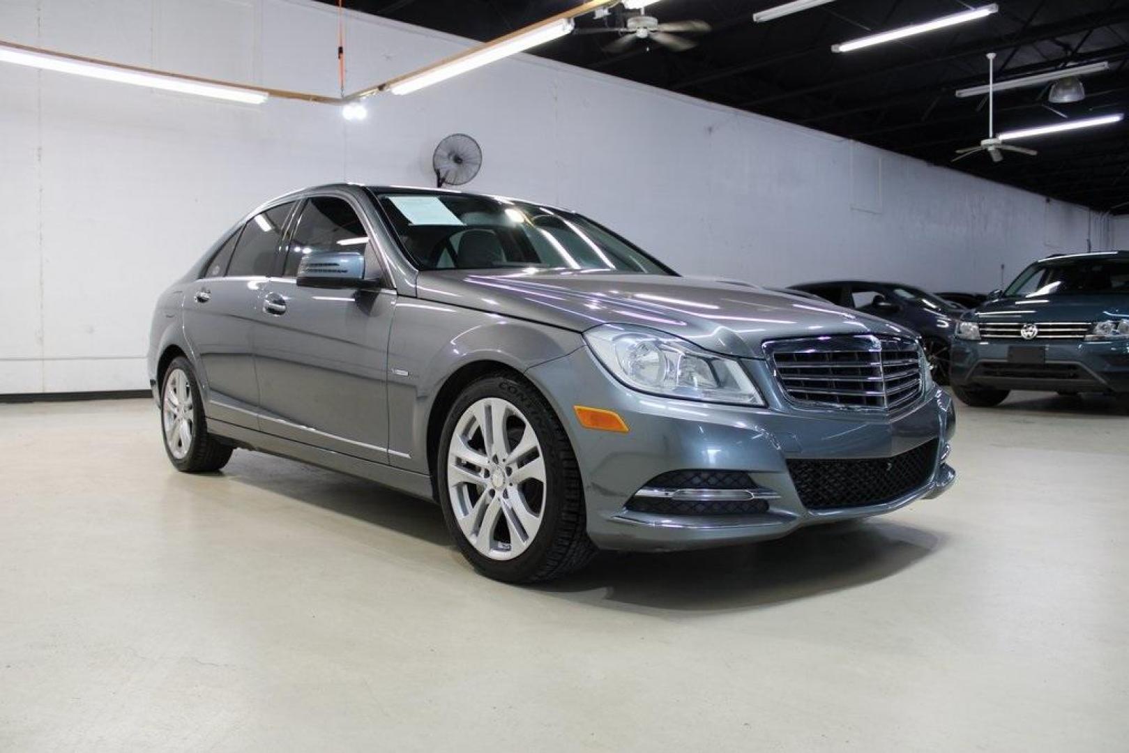 2012 Sapphire Gray Metallic /Ash Mercedes-Benz C-Class C 250 (WDDGF4HB8CR) with an 1.8L I4 DOHC 16V engine, Automatic transmission, located at 15300 Midway Rd., Addison, TX, 75001, (972) 702-0011, 32.958321, -96.838074 - HOME OF THE NO HAGGLE PRICE - WHOLESALE PRICES TO THE PUBLIC!! C 250 Luxury, 4D Sedan, 1.8L I4 DOHC 16V, 7-Speed Automatic, RWD, Gray, Ash Vinyl.<br><br>Gray 2012 Mercedes-Benz C-Class C 250<br><br>Recent Arrival! 21/31 City/Highway MPG<br><br><br>At Midway Auto Group, we strive to provide you with - Photo#1