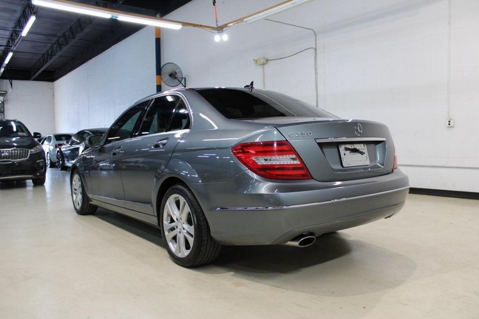 2012 Sapphire Gray Metallic /Ash Mercedes-Benz C-Class C 250 (WDDGF4HB8CR) with an 1.8L I4 DOHC 16V engine, Automatic transmission, located at 15300 Midway Rd., Addison, TX, 75001, (972) 702-0011, 32.958321, -96.838074 - HOME OF THE NO HAGGLE PRICE - WHOLESALE PRICES TO THE PUBLIC!! C 250 Luxury, 4D Sedan, 1.8L I4 DOHC 16V, 7-Speed Automatic, RWD, Gray, Ash Vinyl.<br><br>Gray 2012 Mercedes-Benz C-Class C 250<br><br>Recent Arrival! 21/31 City/Highway MPG<br><br><br>At Midway Auto Group, we strive to provide you with - Photo#3