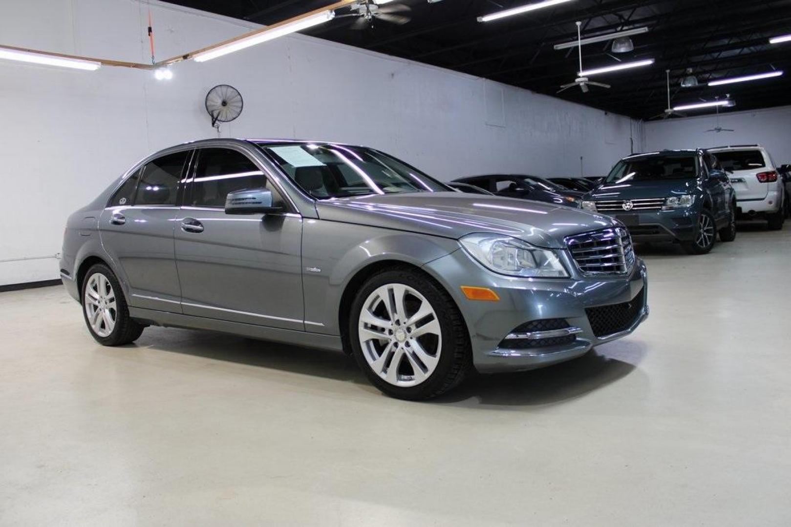 2012 Sapphire Gray Metallic /Ash Mercedes-Benz C-Class C 250 (WDDGF4HB8CR) with an 1.8L I4 DOHC 16V engine, Automatic transmission, located at 15300 Midway Rd., Addison, TX, 75001, (972) 702-0011, 32.958321, -96.838074 - HOME OF THE NO HAGGLE PRICE - WHOLESALE PRICES TO THE PUBLIC!! C 250 Luxury, 4D Sedan, 1.8L I4 DOHC 16V, 7-Speed Automatic, RWD, Gray, Ash Vinyl.<br><br>Gray 2012 Mercedes-Benz C-Class C 250<br><br>Recent Arrival! 21/31 City/Highway MPG<br><br><br>At Midway Auto Group, we strive to provide you with - Photo#6