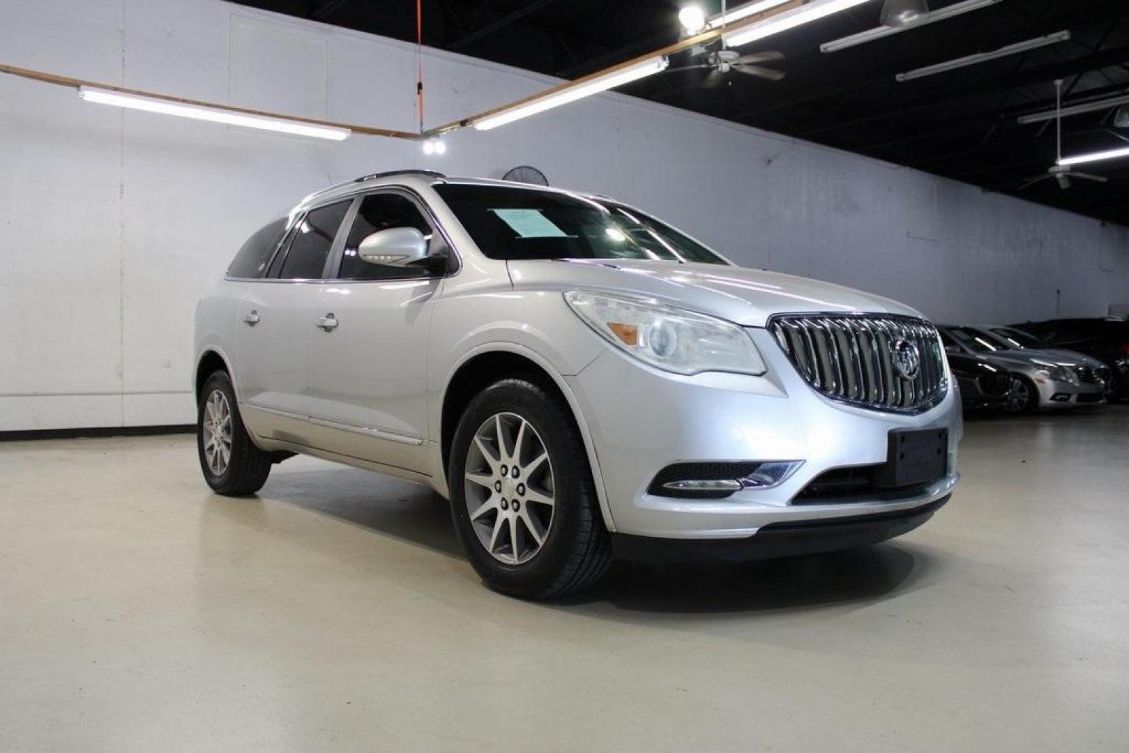 2016 Quicksilver Metallic /Light Titanium Buick Enclave Convenience Group (5GAKRAKD2GJ) with an 3.6L V6 SIDI VVT engine, Automatic transmission, located at 15300 Midway Rd., Addison, TX, 75001, (972) 702-0011, 32.958321, -96.838074 - Introducing the 2016 Buick Enclave Convenience Group, now available at Midway Auto Group in Addison, Texas. This midsize luxury SUV offers a spacious interior, smooth performance, and a suite of modern features, making it an excellent choice for families and individuals seeking comfort and versatili - Photo#1