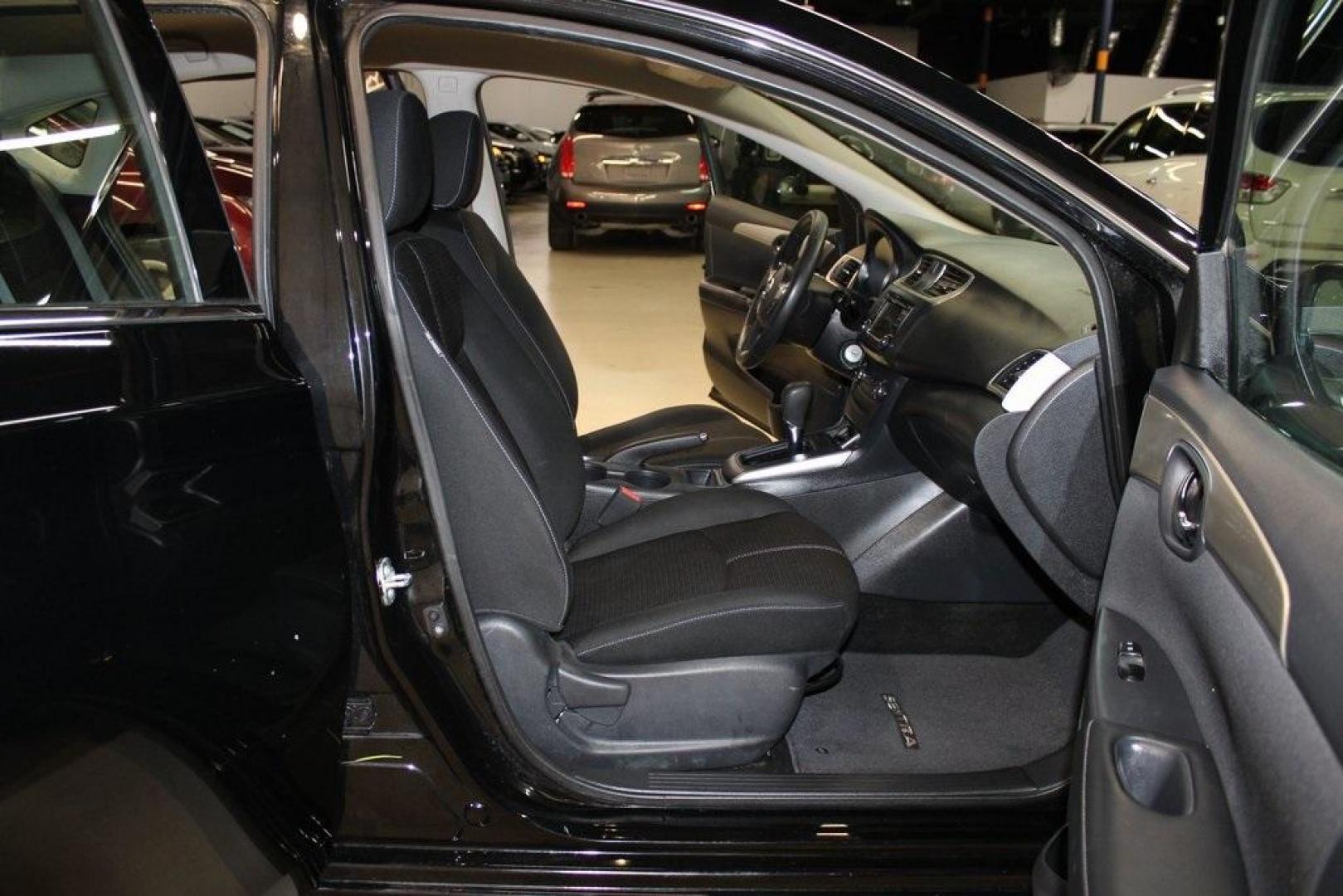 2018 Super Black /Charcoal Nissan Sentra S (3N1AB7AP6JY) with an 1.8L 4-Cylinder DOHC 16V engine, CVT transmission, located at 15300 Midway Rd., Addison, TX, 75001, (972) 702-0011, 32.958321, -96.838074 - Photo#13
