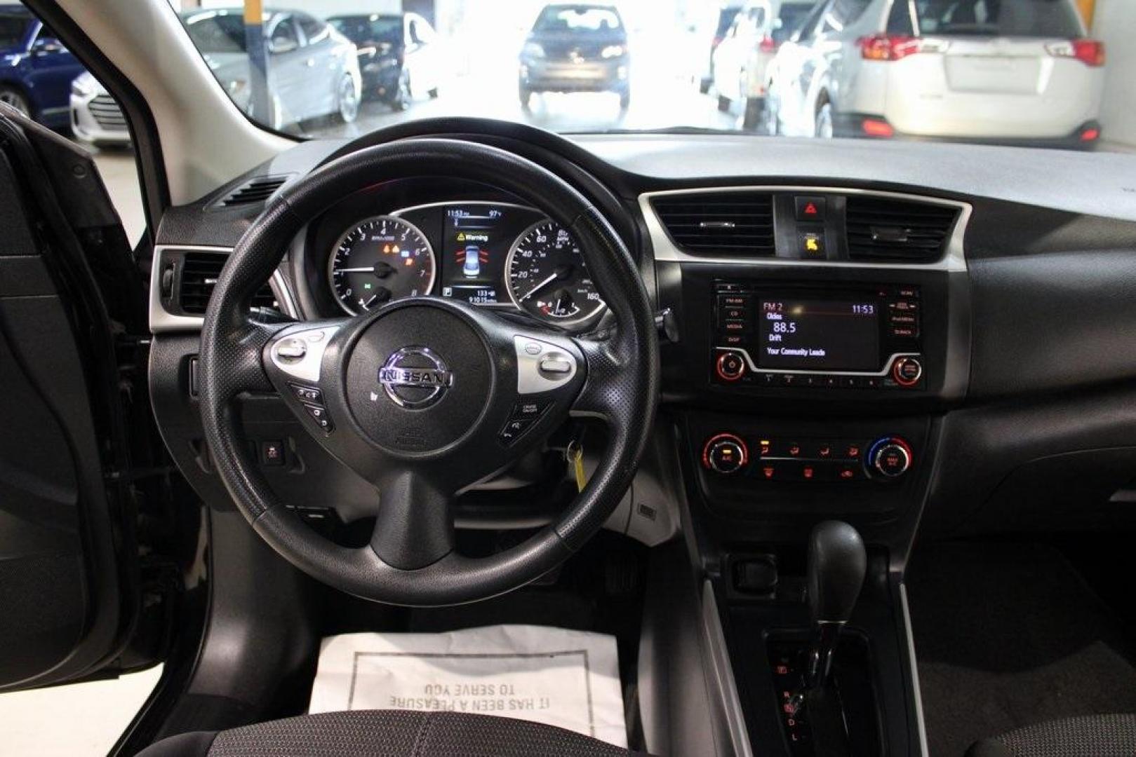 2018 Super Black /Charcoal Nissan Sentra S (3N1AB7AP6JY) with an 1.8L 4-Cylinder DOHC 16V engine, CVT transmission, located at 15300 Midway Rd., Addison, TX, 75001, (972) 702-0011, 32.958321, -96.838074 - Photo#16