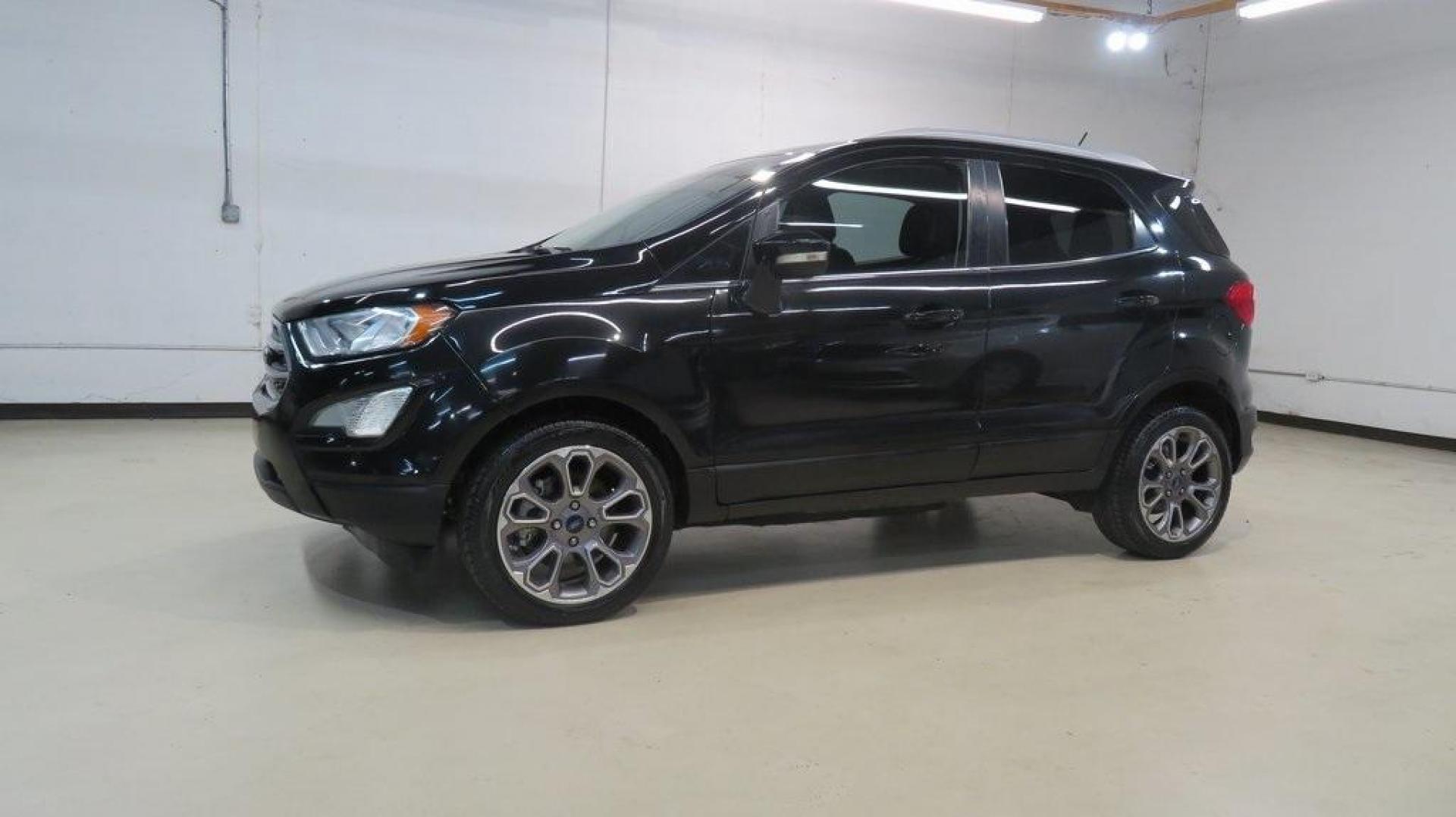 2018 Shadow Black /Black Ford EcoSport Titanium (MAJ3P1VE7JC) with an EcoBoost 1.0L I3 GTDi DOHC Turbocharged VCT engine, Automatic transmission, located at 15300 Midway Rd., Addison, TX, 75001, (972) 702-0011, 32.958321, -96.838074 - Photo#4