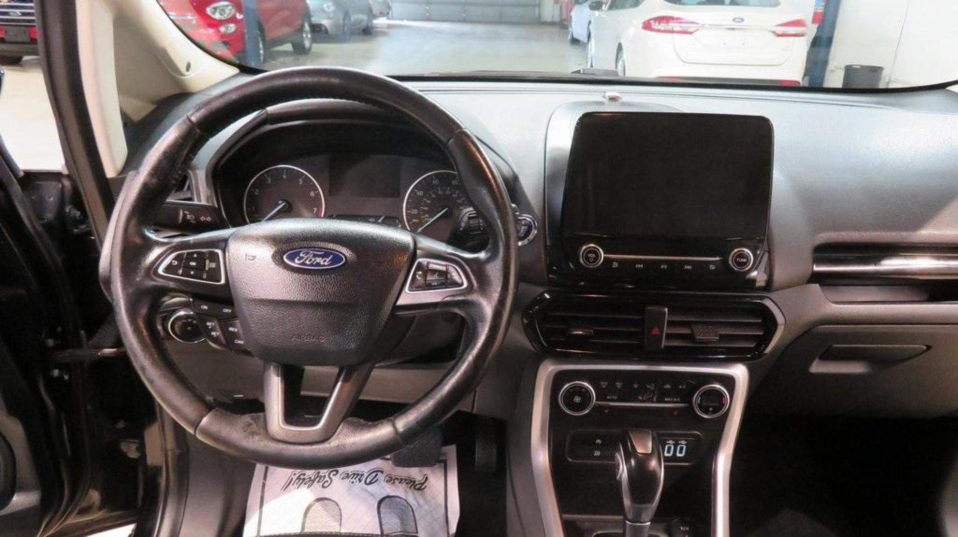 2018 Shadow Black /Black Ford EcoSport Titanium (MAJ3P1VE7JC) with an EcoBoost 1.0L I3 GTDi DOHC Turbocharged VCT engine, Automatic transmission, located at 15300 Midway Rd., Addison, TX, 75001, (972) 702-0011, 32.958321, -96.838074 - Photo#17