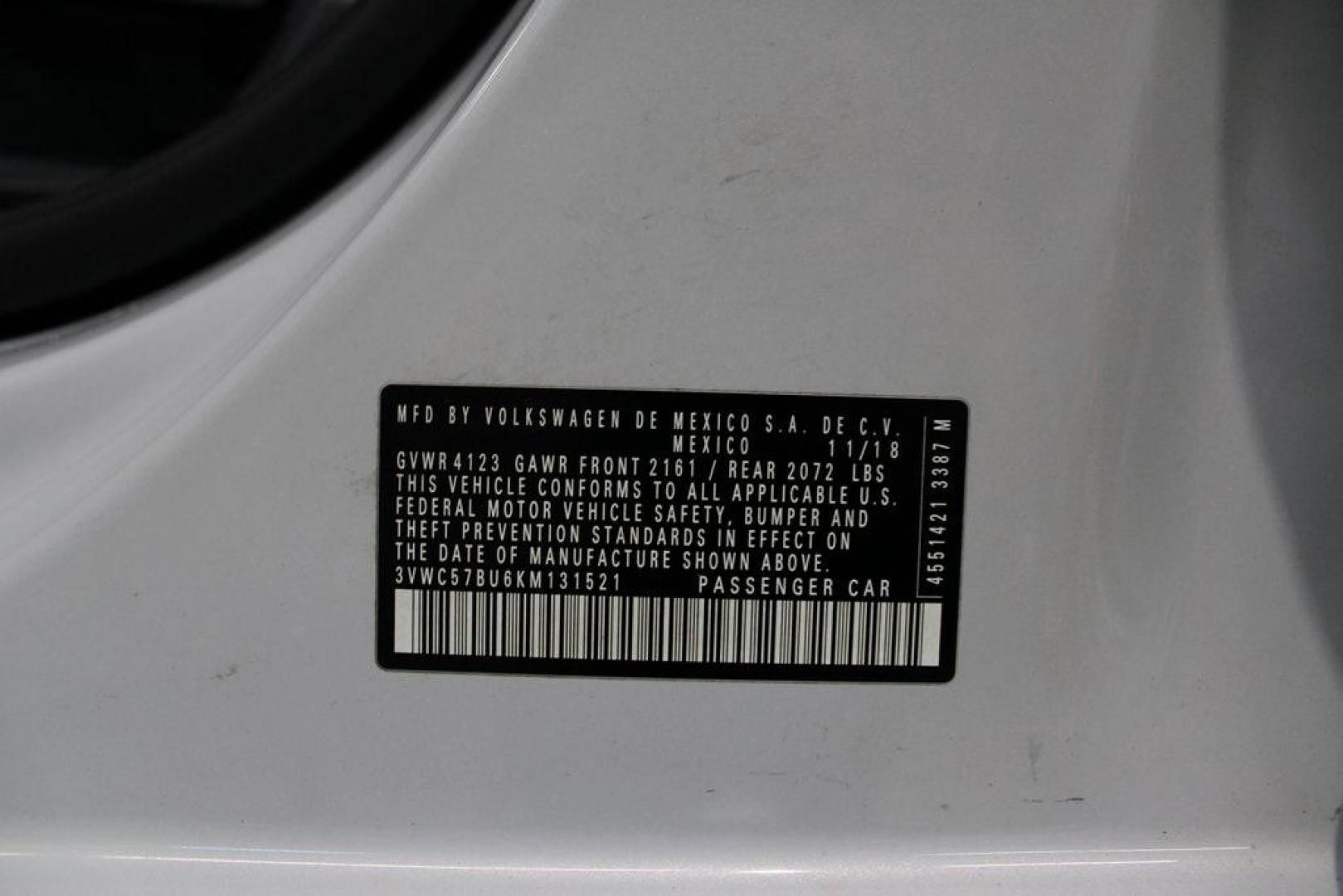2019 Platinum Gray Metallic Volkswagen Jetta (3VWC57BU6KM) with an 1.4L TSI engine, Automatic transmission, located at 15300 Midway Rd., Addison, TX, 75001, (972) 702-0011, 32.958321, -96.838074 - Photo#28