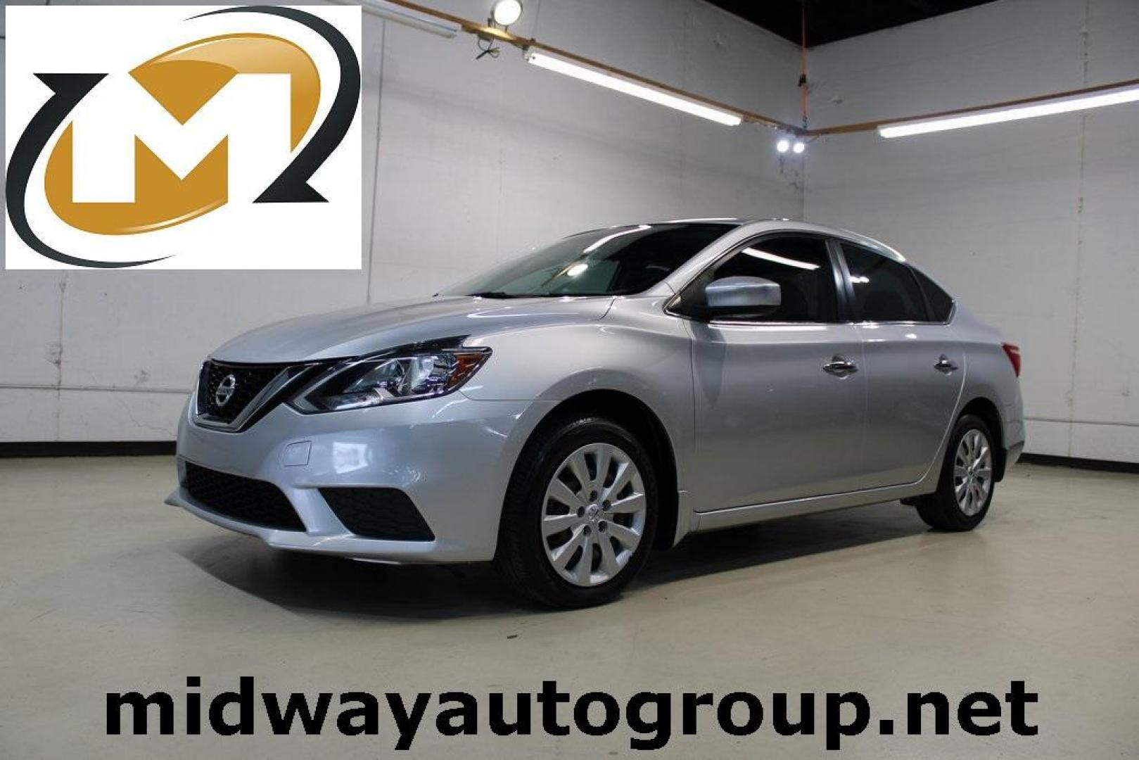 2017 Brilliant Silver Metallic /Charcoal Nissan Sentra S (3N1AB7AP3HY) with an 1.8L 4-Cylinder DOHC 16V engine, CVT transmission, located at 15300 Midway Rd., Addison, TX, 75001, (972) 702-0011, 32.958321, -96.838074 - Photo#0