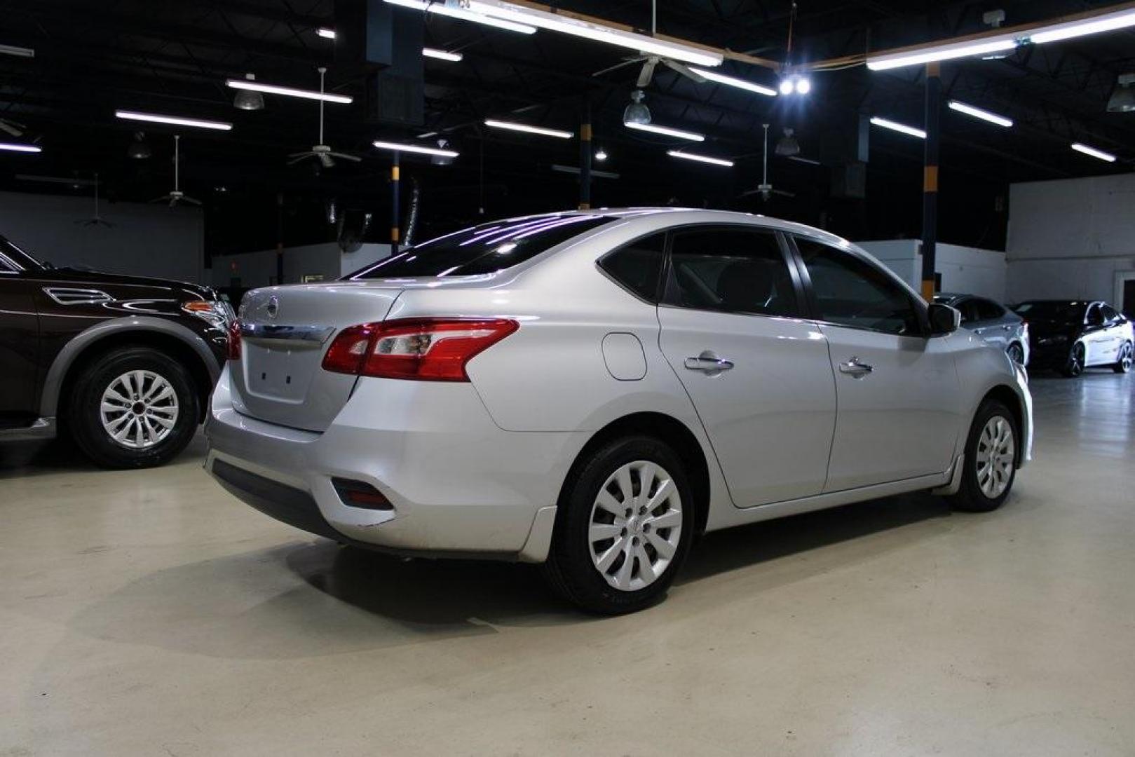 2017 Brilliant Silver Metallic /Charcoal Nissan Sentra S (3N1AB7AP3HY) with an 1.8L 4-Cylinder DOHC 16V engine, CVT transmission, located at 15300 Midway Rd., Addison, TX, 75001, (972) 702-0011, 32.958321, -96.838074 - Photo#2