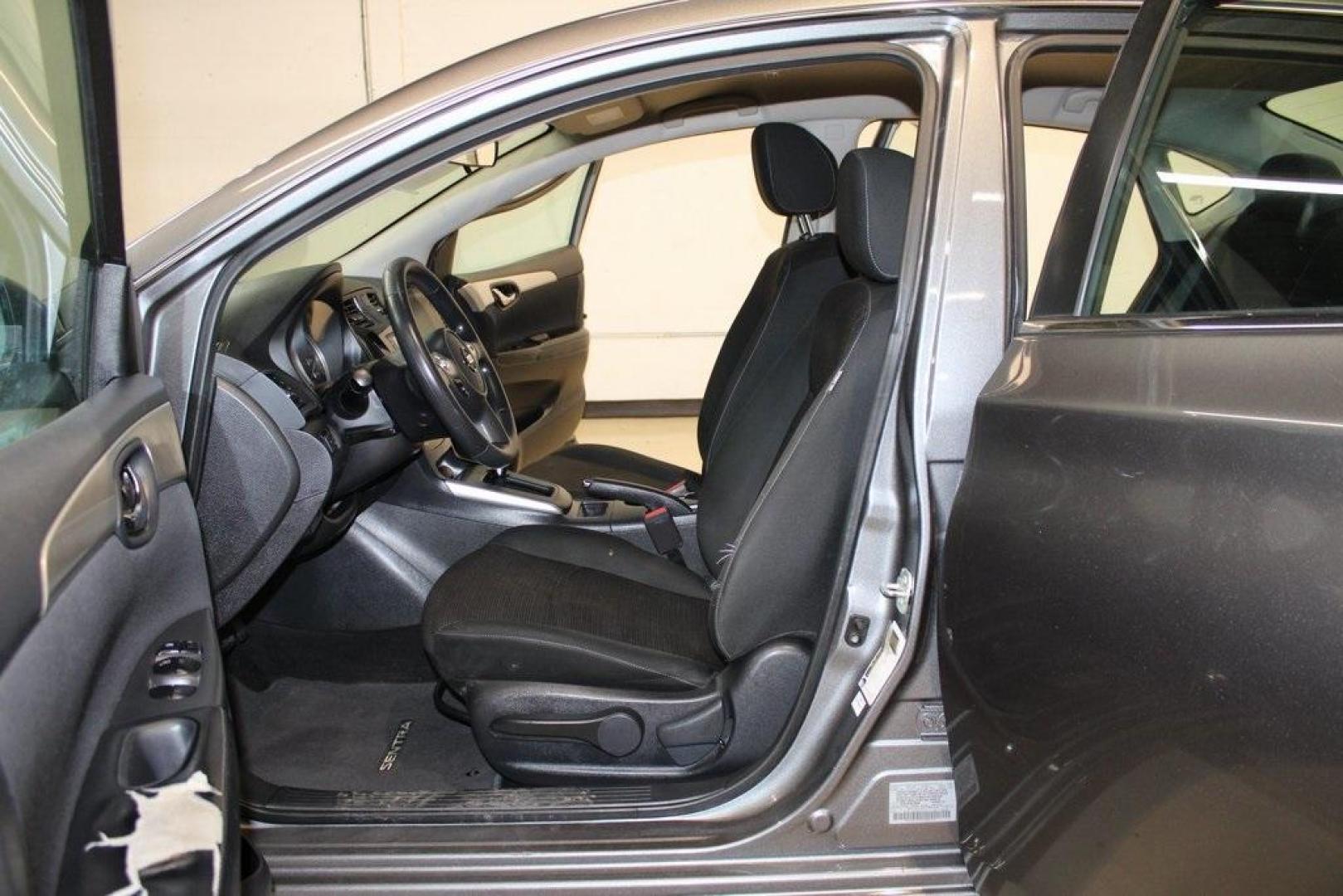 2019 Gun Metallic /Charcoal Nissan Sentra S (3N1AB7AP3KY) with an 1.8L 4-Cylinder DOHC 16V engine, CVT transmission, located at 15300 Midway Rd., Addison, TX, 75001, (972) 702-0011, 32.958321, -96.838074 - Photo#12