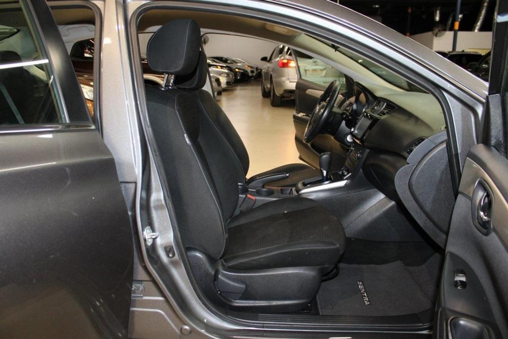 2019 Gun Metallic /Charcoal Nissan Sentra S (3N1AB7AP3KY) with an 1.8L 4-Cylinder DOHC 16V engine, CVT transmission, located at 15300 Midway Rd., Addison, TX, 75001, (972) 702-0011, 32.958321, -96.838074 - Photo#13