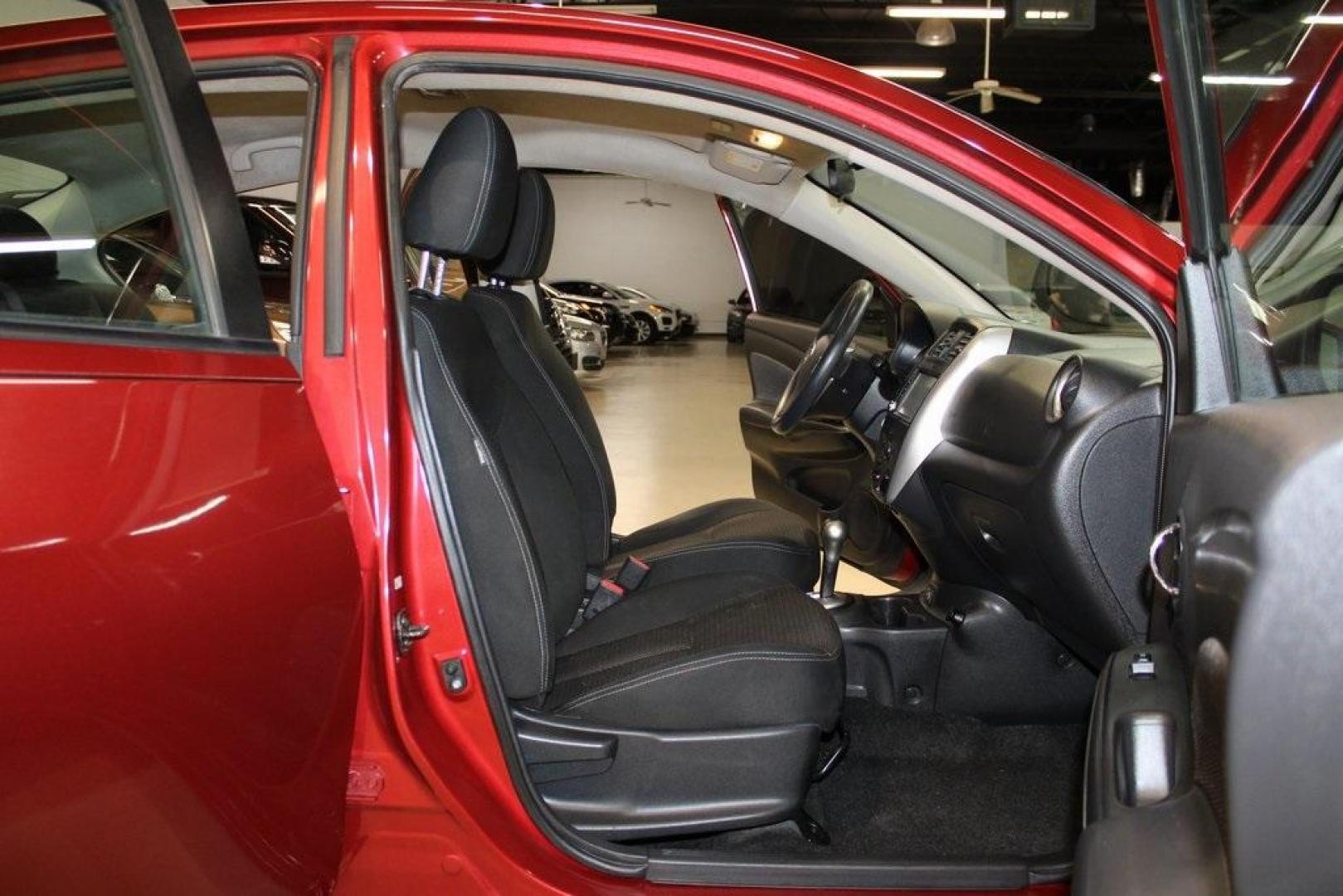 2019 Cayenne Red Metallic /Charcoal Nissan Versa 1.6 SV (3N1CN7AP8KL) with an 1.6L 4-Cylinder DOHC 16V engine, CVT transmission, located at 15300 Midway Rd., Addison, TX, 75001, (972) 702-0011, 32.958321, -96.838074 - Photo#14