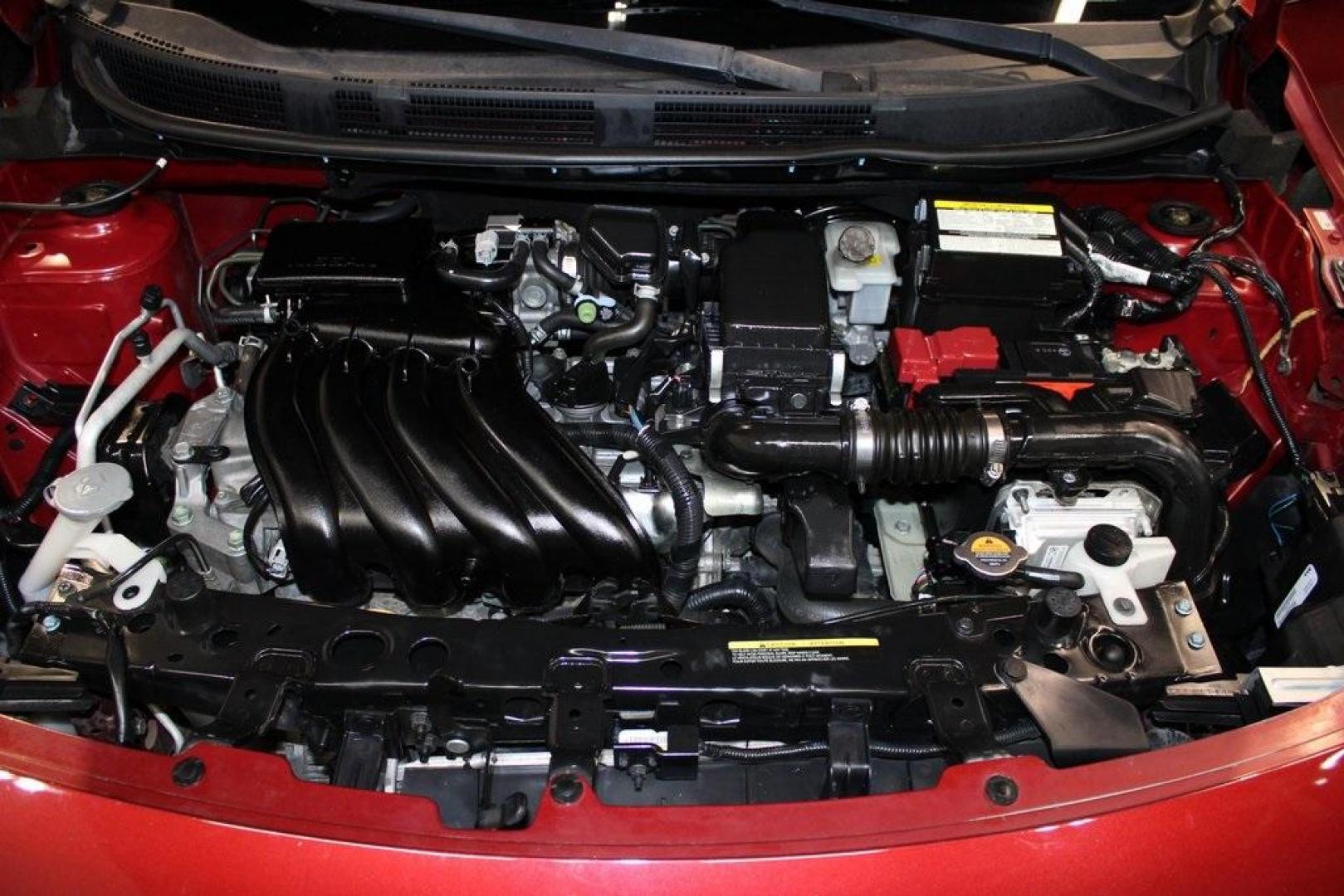 2019 Cayenne Red Metallic /Charcoal Nissan Versa 1.6 SV (3N1CN7AP8KL) with an 1.6L 4-Cylinder DOHC 16V engine, CVT transmission, located at 15300 Midway Rd., Addison, TX, 75001, (972) 702-0011, 32.958321, -96.838074 - Photo#25