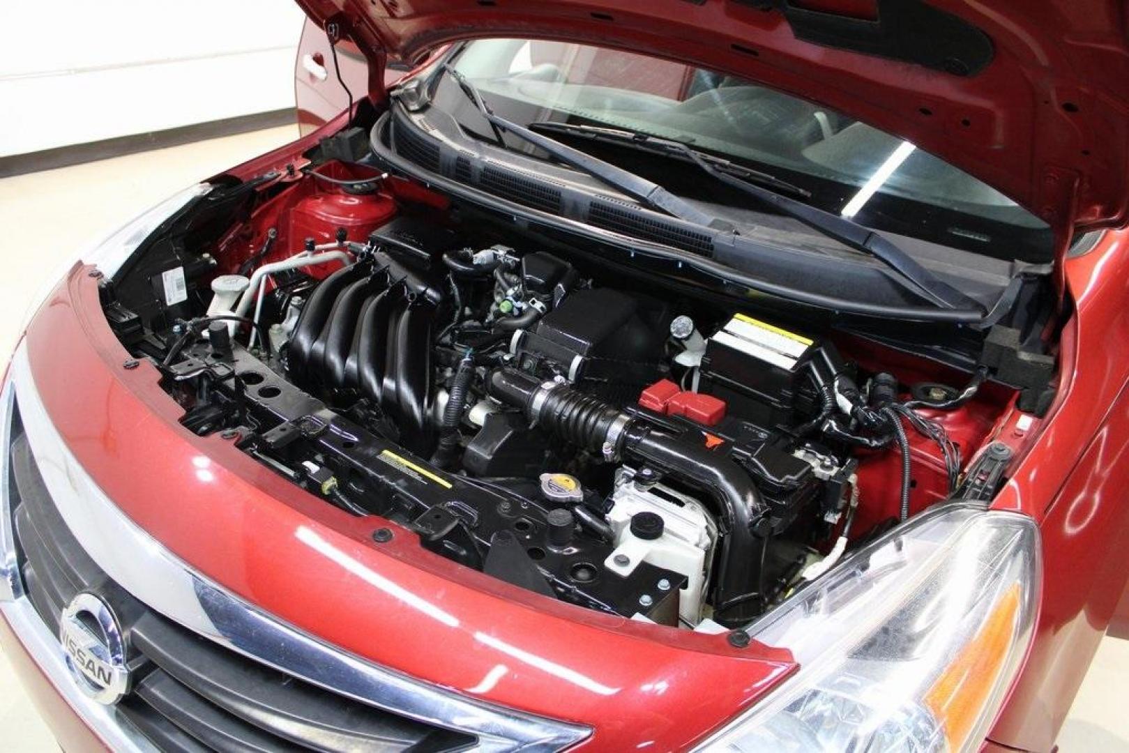 2019 Cayenne Red Metallic /Charcoal Nissan Versa 1.6 SV (3N1CN7AP8KL) with an 1.6L 4-Cylinder DOHC 16V engine, CVT transmission, located at 15300 Midway Rd., Addison, TX, 75001, (972) 702-0011, 32.958321, -96.838074 - Photo#26