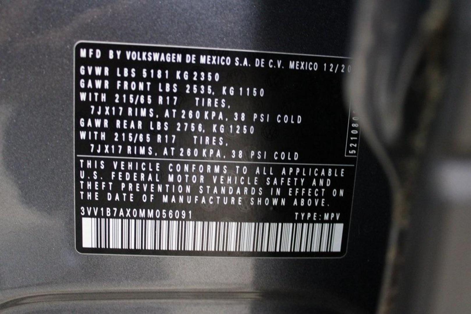 2021 Pyrite Silver Metallic /Storm Gray Volkswagen Tiguan 2.0T S (3VV1B7AX0MM) with an 2.0L TSI DOHC engine, Automatic transmission, located at 15300 Midway Rd., Addison, TX, 75001, (972) 702-0011, 32.958321, -96.838074 - HOME OF THE NO HAGGLE PRICE - WHOLESALE PRICES TO THE PUBLIC!! Tiguan 2.0T S, 4D Sport Utility, 2.0L TSI DOHC, 8-Speed Automatic with Tiptronic, FWD, Storm Gray Cloth.<br><br>Pyrite Silver Metallic 2021 Volkswagen Tiguan 2.0T S<br><br>23/29 City/Highway MPG<br><br><br>At Midway Auto Group, we strive - Photo#31
