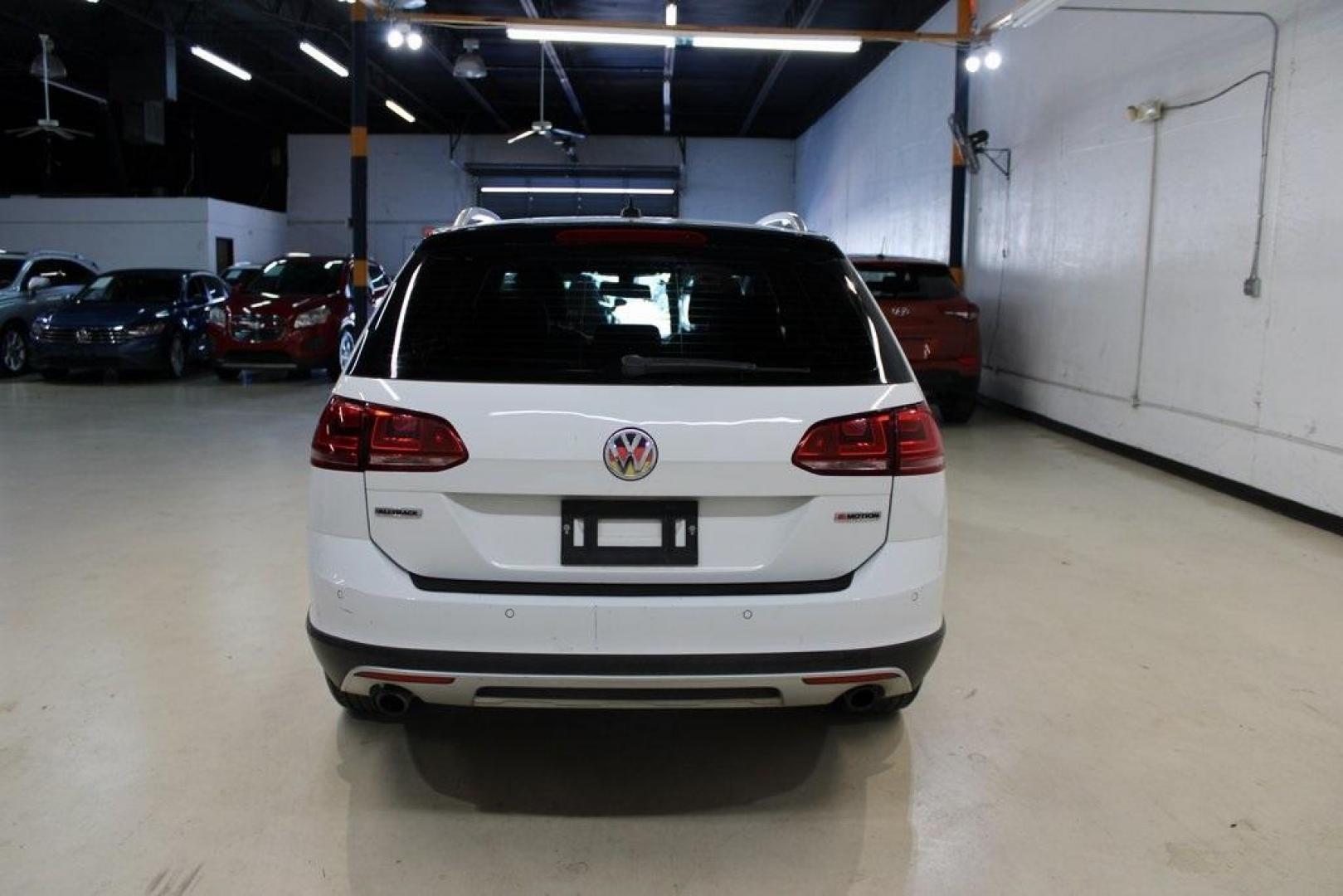 2017 Pure White /Titan Black Volkswagen Golf Alltrack TSI SE (3VWH17AU0HM) with an 1.8L I4 Turbocharged DOHC 16V SULEV II 170hp engine, Automatic transmission, located at 15300 Midway Rd., Addison, TX, 75001, (972) 702-0011, 32.958321, -96.838074 - HOME OF THE NO HAGGLE PRICE - WHOLESALE PRICES TO THE PUBLIC!! 4D Wagon, 1.8L I4 Turbocharged DOHC 16V SULEV II 170hp, 6-Speed DSG Automatic with Tiptronic, AWD, White.<br><br>White 2017 Volkswagen Golf Alltrack<br><br>Recent Arrival! 22/30 City/Highway MPG<br><br><br>At Midway Auto Group, we strive - Photo#8