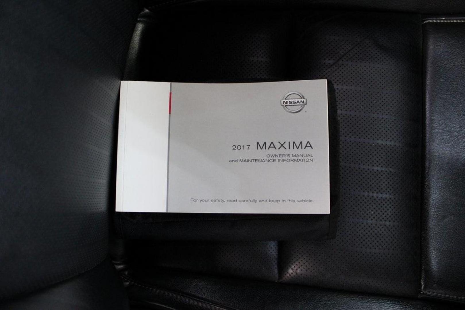 2017 Super Black /Charcoal Nissan Maxima 3.5 SV (1N4AA6AP2HC) with an 3.5L V6 DOHC 24V engine, CVT transmission, located at 15300 Midway Rd., Addison, TX, 75001, (972) 702-0011, 32.958321, -96.838074 - Photo#12