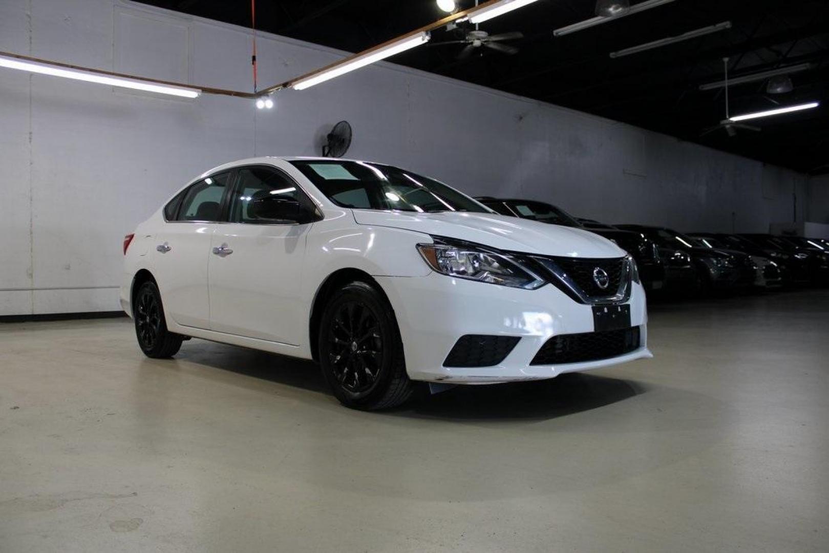 2018 Fresh Powder /Charcoal Nissan Sentra S (3N1AB7AP6JY) with an 1.8L 4-Cylinder DOHC 16V engine, CVT transmission, located at 15300 Midway Rd., Addison, TX, 75001, (972) 702-0011, 32.958321, -96.838074 - Photo#1