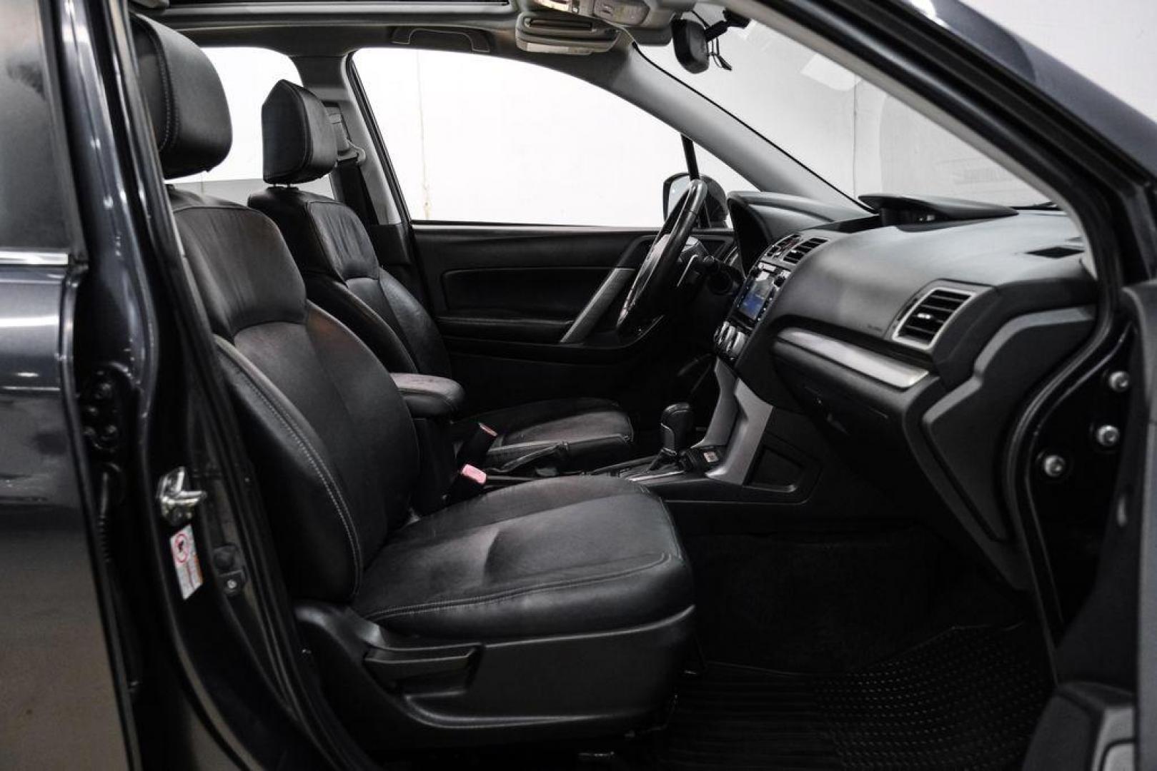 2016 Dark Gray Metallic /Black Subaru Forester 2.0XT Touring (JF2SJGXC6GH) with an 2.0L 4-Cylinder DOHC 16V Turbocharged Intercooled engine, CVT transmission, located at 15300 Midway Rd., Addison, TX, 75001, (972) 702-0011, 32.958321, -96.838074 - Photo#32