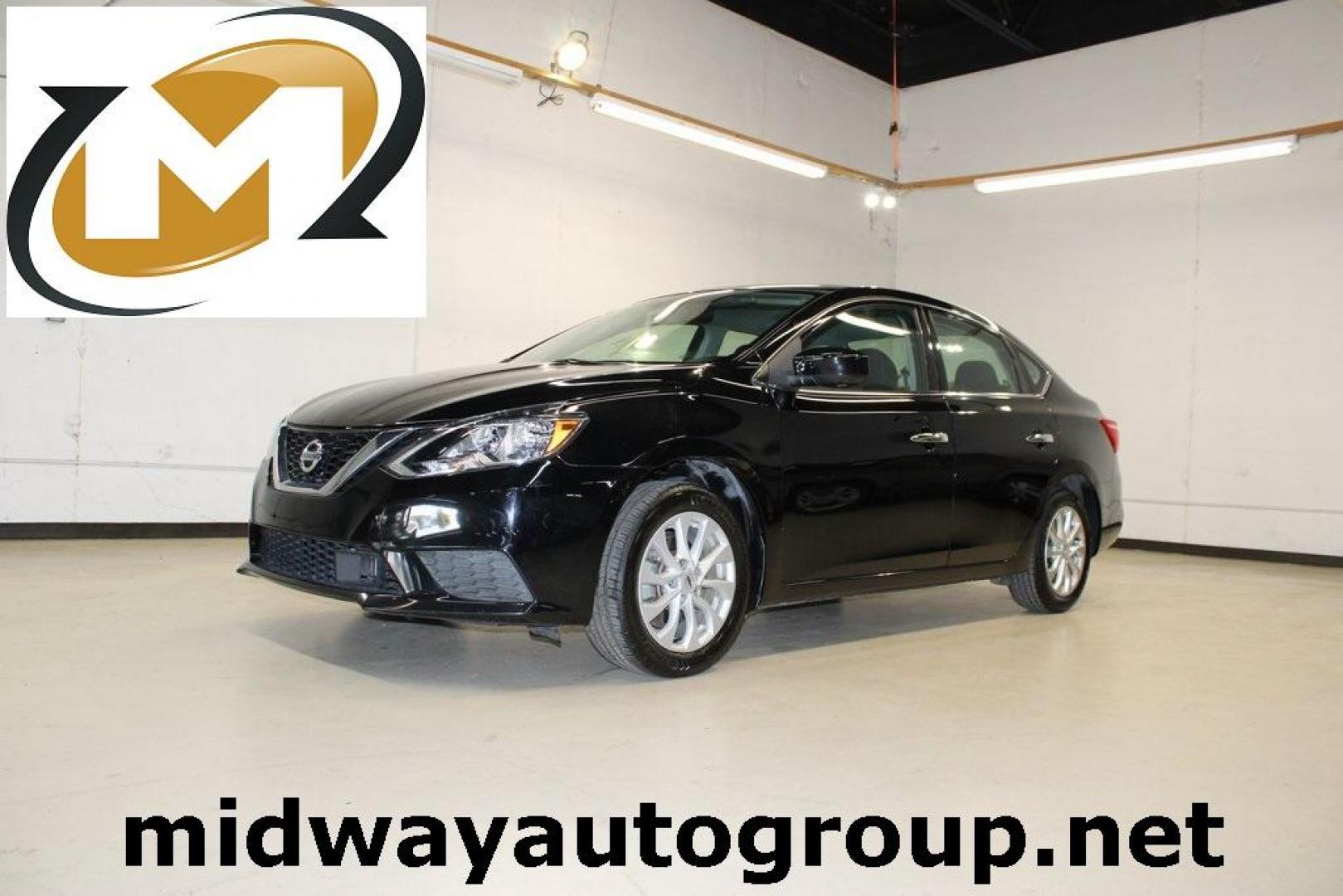 2019 Super Black /Charcoal Nissan Sentra SV (3N1AB7AP7KY) with an 1.8L 4-Cylinder DOHC 16V engine, CVT transmission, located at 15300 Midway Rd., Addison, TX, 75001, (972) 702-0011, 32.958321, -96.838074 - Photo#0