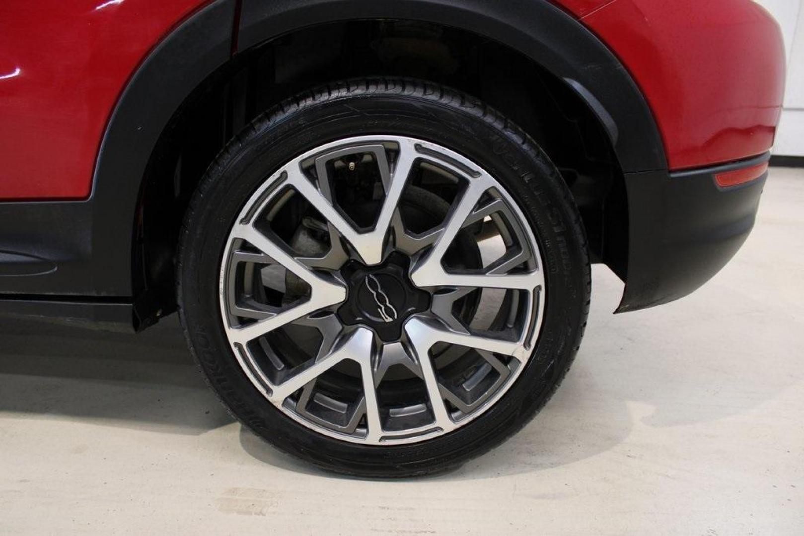 2017 Rosso Passione (Red Hypnotique Clear Coat) /Black Fiat 500X Trekking (ZFBCFXCB2HP) with an 2.4L I4 MultiAir engine, Automatic transmission, located at 15300 Midway Rd., Addison, TX, 75001, (972) 702-0011, 32.958321, -96.838074 - Photo#9