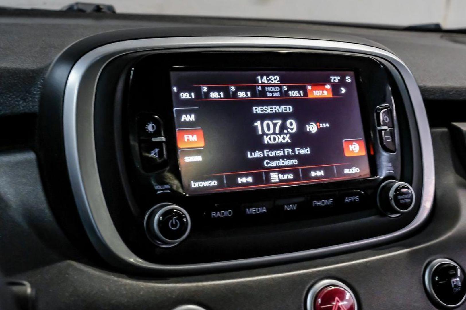 2017 Rosso Passione (Red Hypnotique Clear Coat) /Black Fiat 500X Trekking (ZFBCFXCB2HP) with an 2.4L I4 MultiAir engine, Automatic transmission, located at 15300 Midway Rd., Addison, TX, 75001, (972) 702-0011, 32.958321, -96.838074 - Photo#27