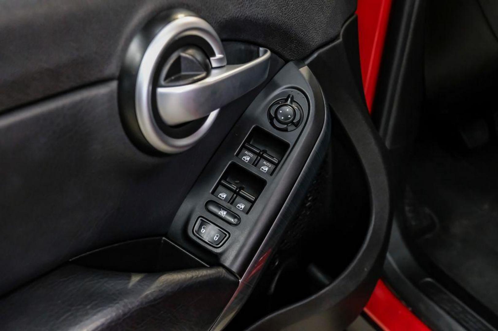 2017 Rosso Passione (Red Hypnotique Clear Coat) /Black Fiat 500X Trekking (ZFBCFXCB2HP) with an 2.4L I4 MultiAir engine, Automatic transmission, located at 15300 Midway Rd., Addison, TX, 75001, (972) 702-0011, 32.958321, -96.838074 - Photo#42