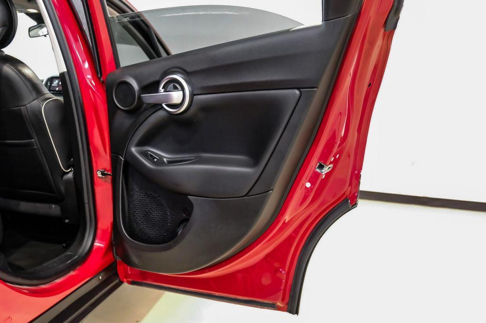 2017 Rosso Passione (Red Hypnotique Clear Coat) /Black Fiat 500X Trekking (ZFBCFXCB2HP) with an 2.4L I4 MultiAir engine, Automatic transmission, located at 15300 Midway Rd., Addison, TX, 75001, (972) 702-0011, 32.958321, -96.838074 - Photo#45