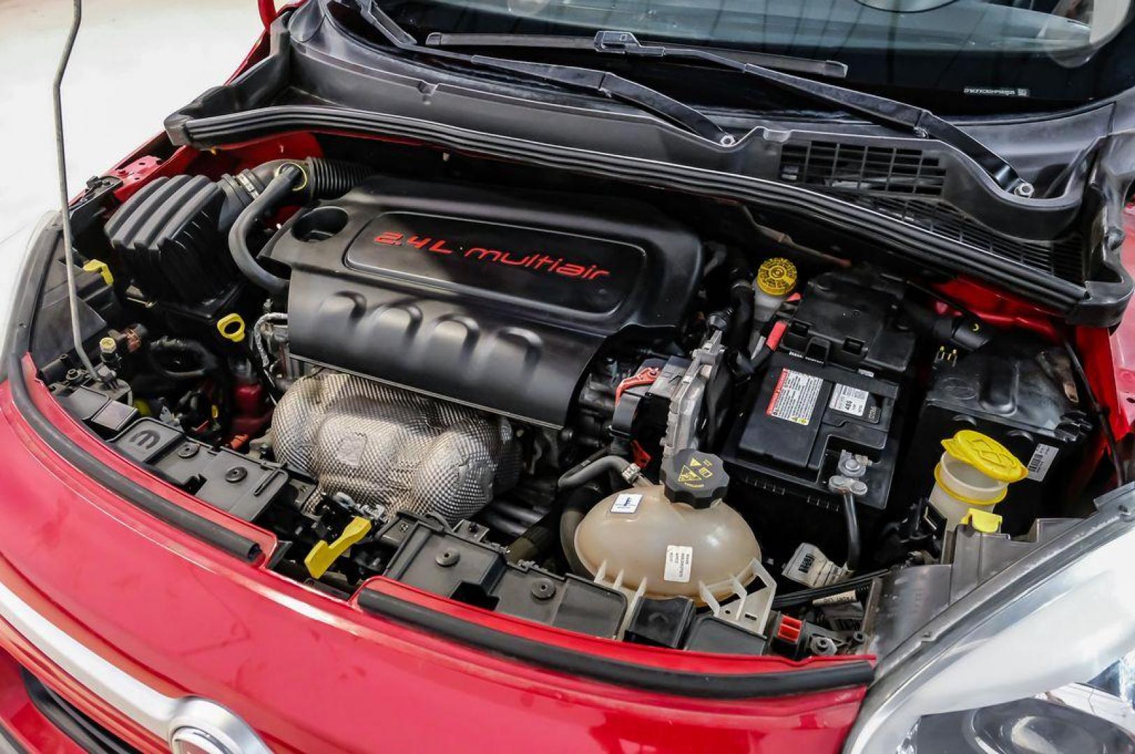 2017 Rosso Passione (Red Hypnotique Clear Coat) /Black Fiat 500X Trekking (ZFBCFXCB2HP) with an 2.4L I4 MultiAir engine, Automatic transmission, located at 15300 Midway Rd., Addison, TX, 75001, (972) 702-0011, 32.958321, -96.838074 - Photo#48