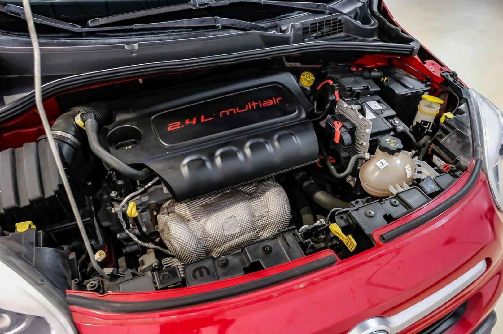 2017 Rosso Passione (Red Hypnotique Clear Coat) /Black Fiat 500X Trekking (ZFBCFXCB2HP) with an 2.4L I4 MultiAir engine, Automatic transmission, located at 15300 Midway Rd., Addison, TX, 75001, (972) 702-0011, 32.958321, -96.838074 - Photo#50