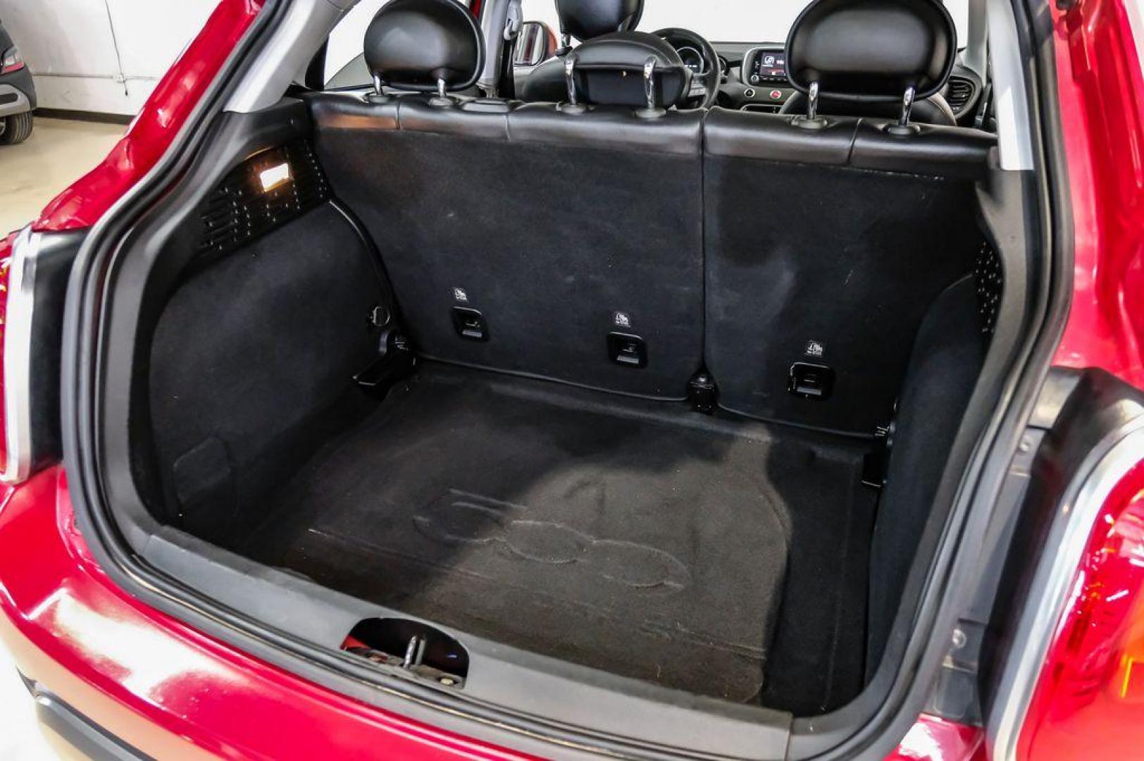 2017 Rosso Passione (Red Hypnotique Clear Coat) /Black Fiat 500X Trekking (ZFBCFXCB2HP) with an 2.4L I4 MultiAir engine, Automatic transmission, located at 15300 Midway Rd., Addison, TX, 75001, (972) 702-0011, 32.958321, -96.838074 - Photo#51